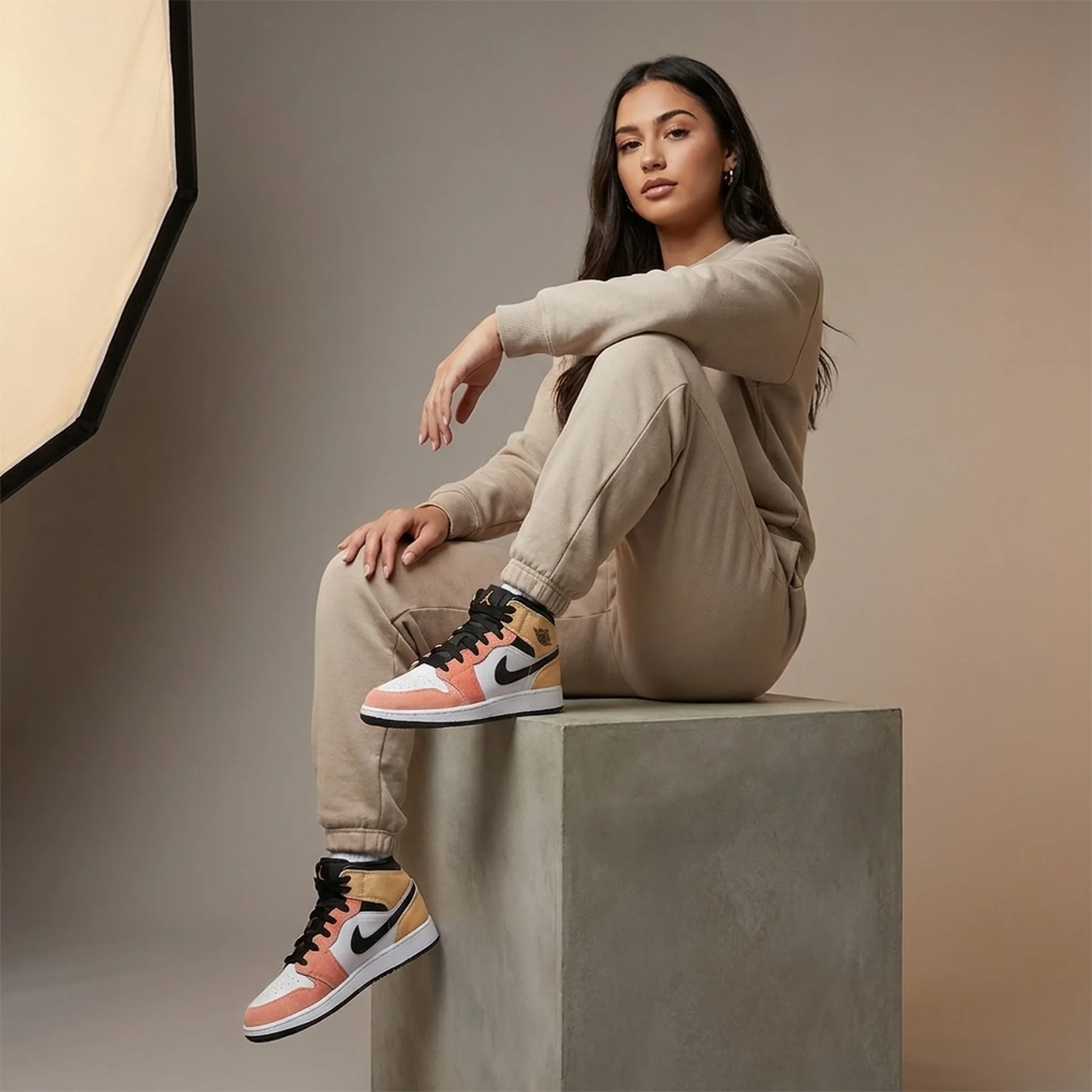 кросівки air jordan 1 mid se gs