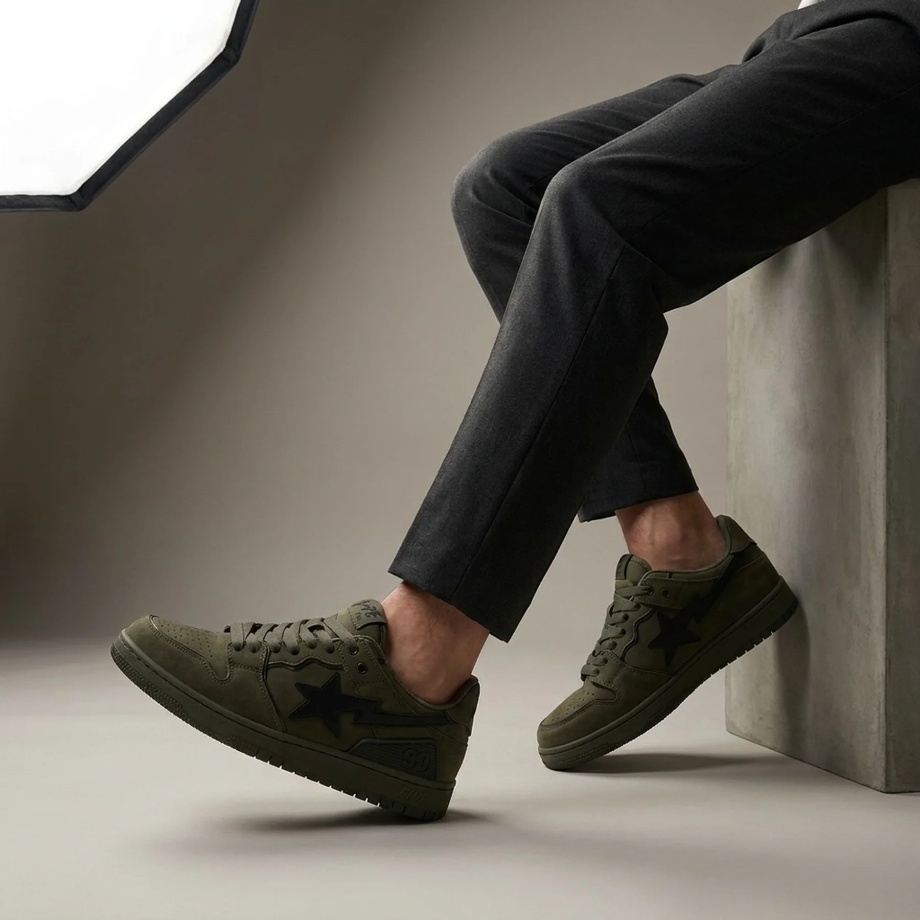 Кросівки чоловічі A Bathing Ape Men's Nubuck Sk8 Sta Sneaker