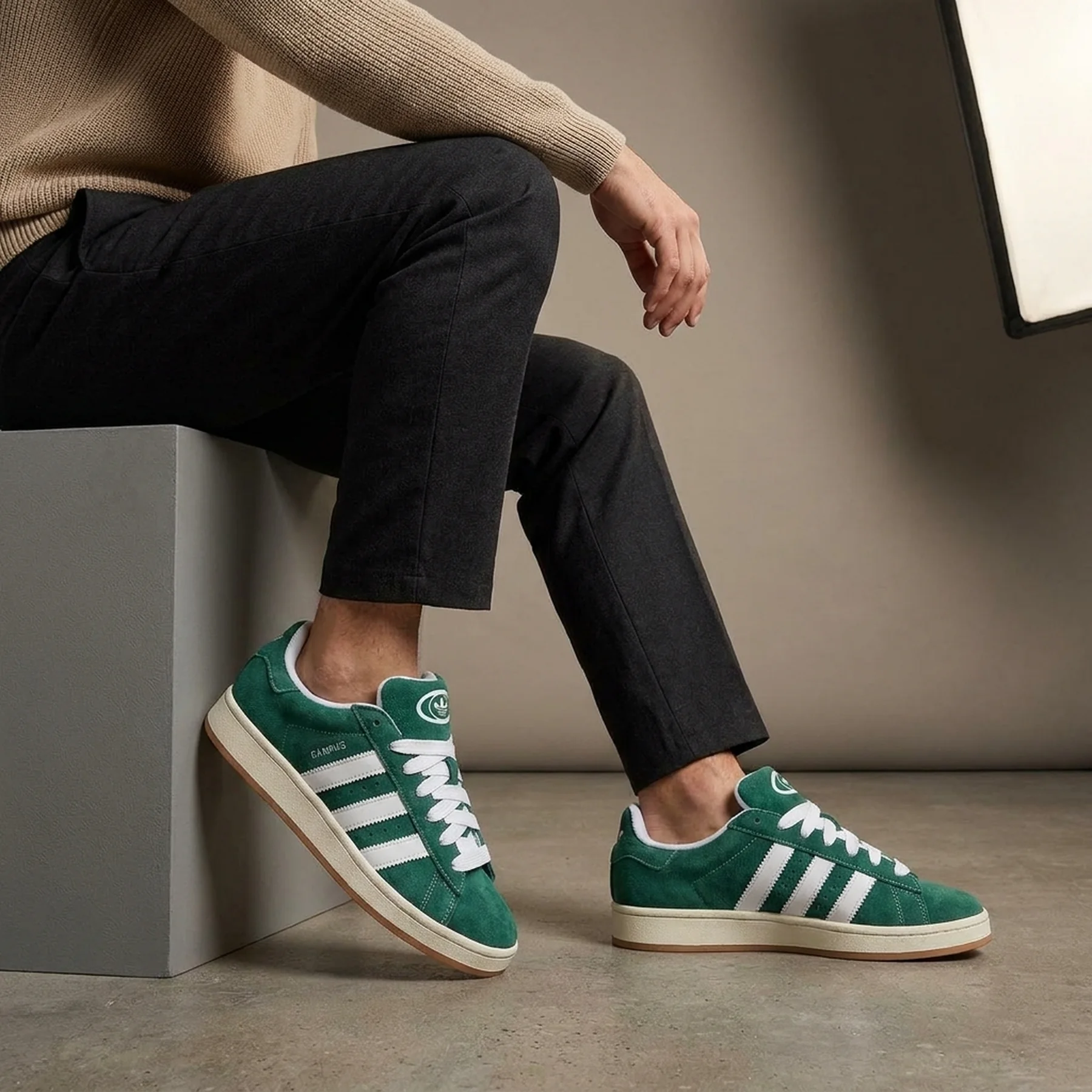 Кросівки чоловічі Adidas Campus 00S Vert/Beige (H03472)