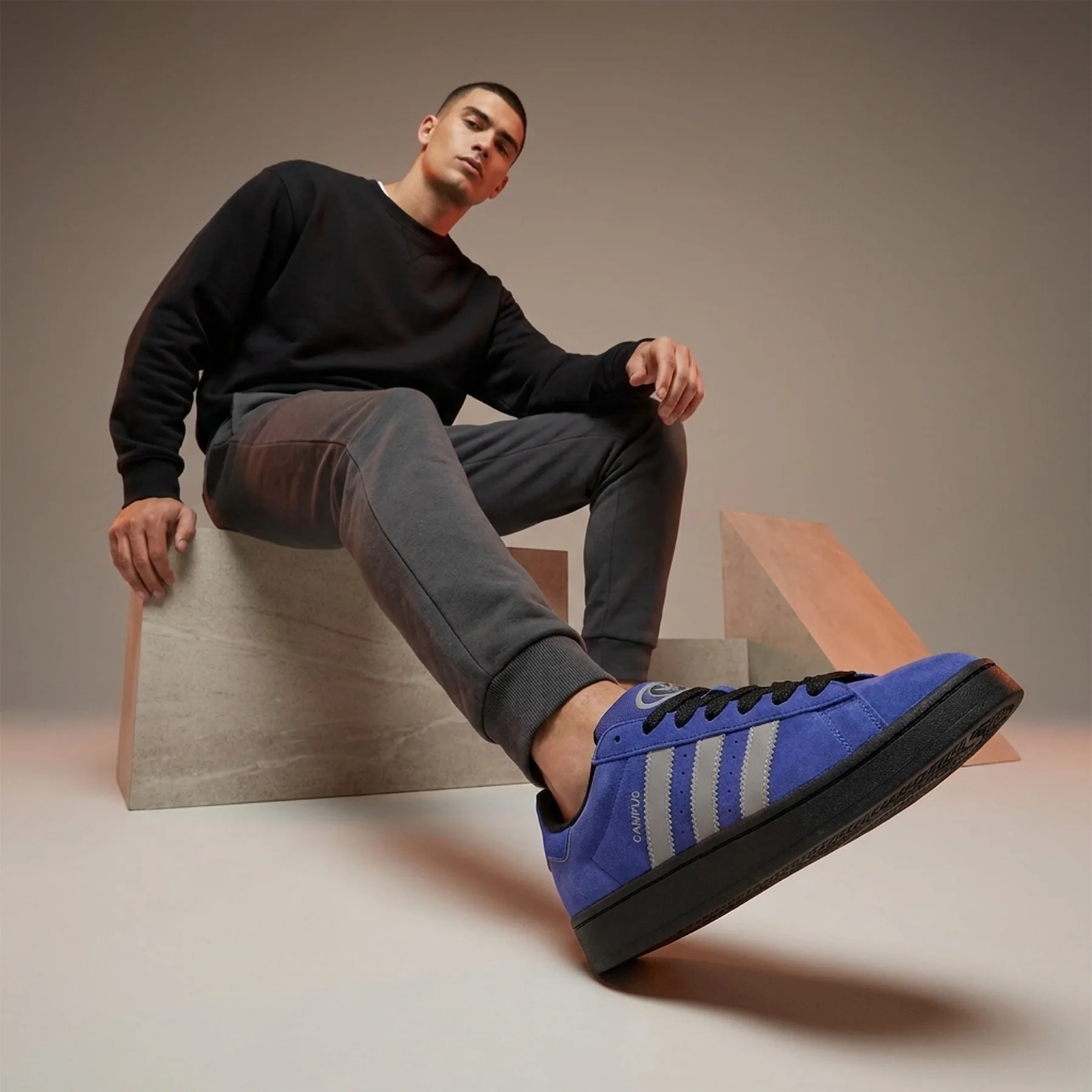 Кросівки чоловічі Adidas Campus Blue/Black (ID2065)