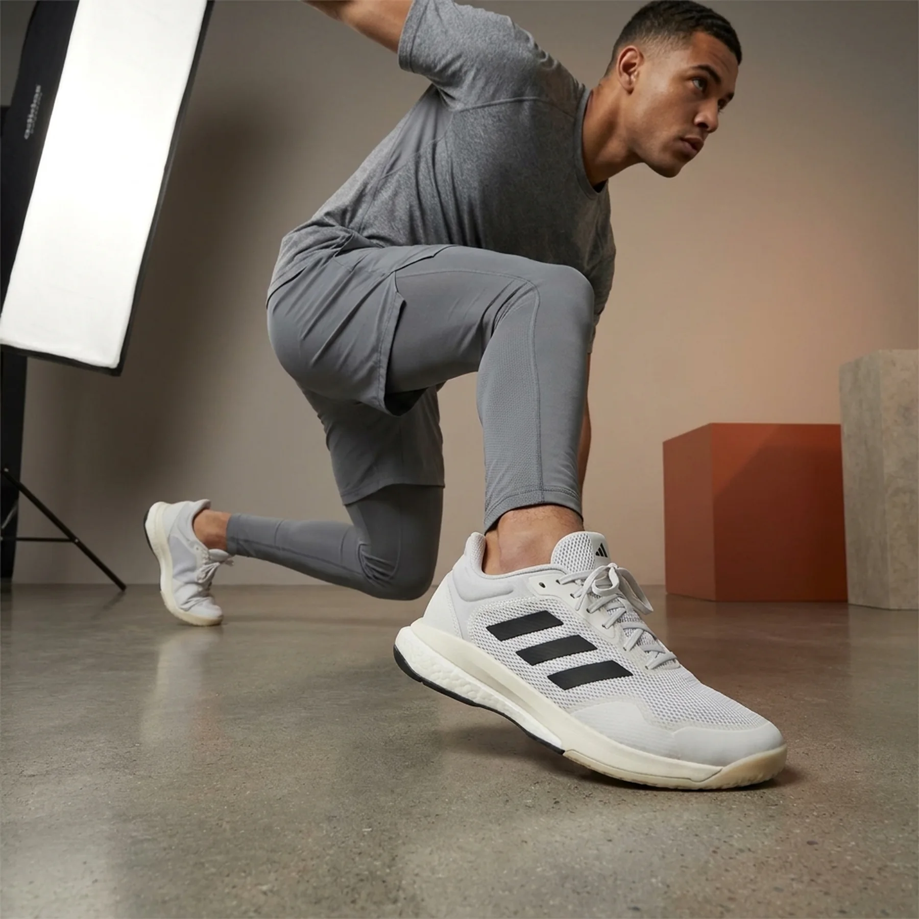 Кросівки чоловічі Adidas Crazyflight 5 Indoor Grey (IE0545)