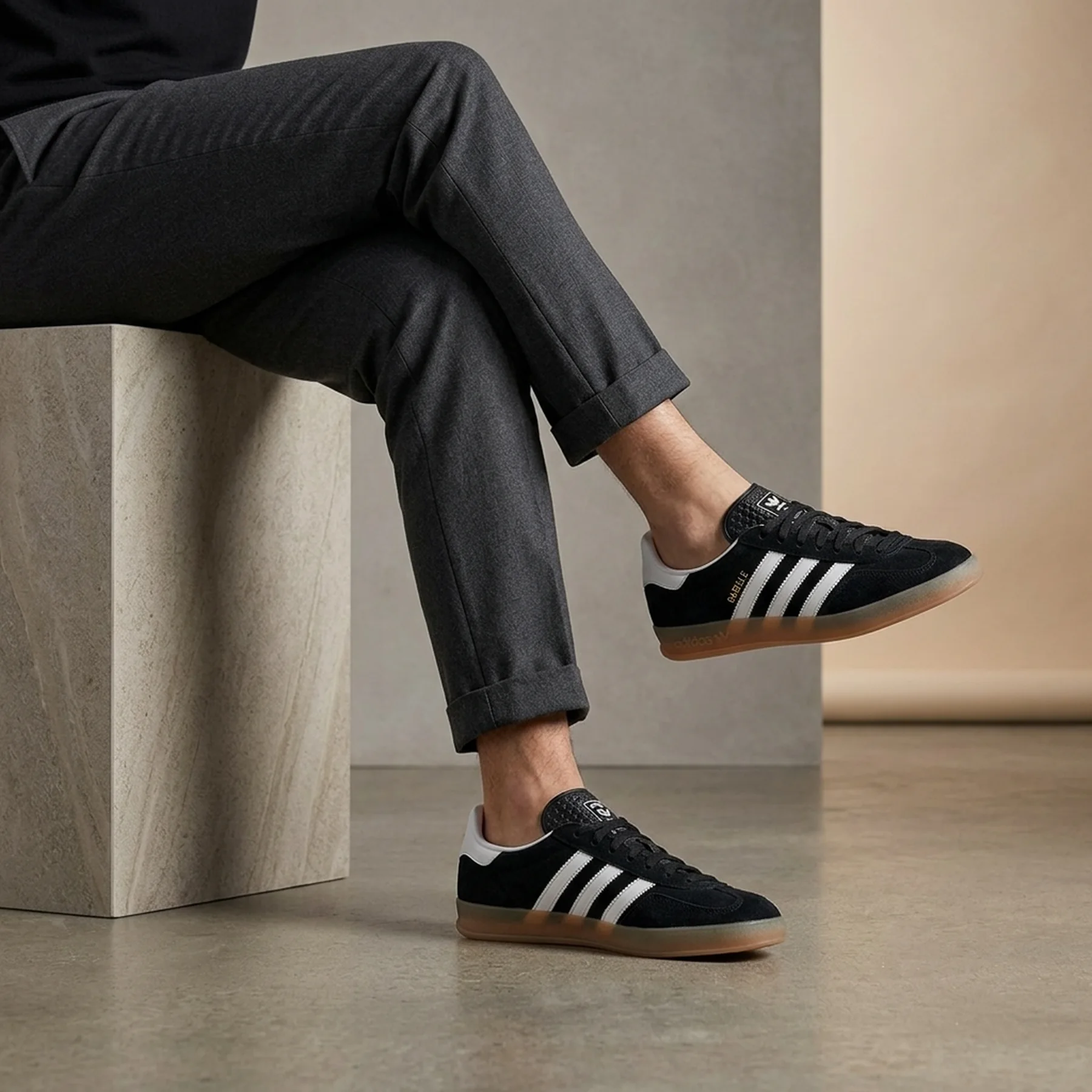 Кросівки чоловічі Adidas Gazelle In Black (JI2060)