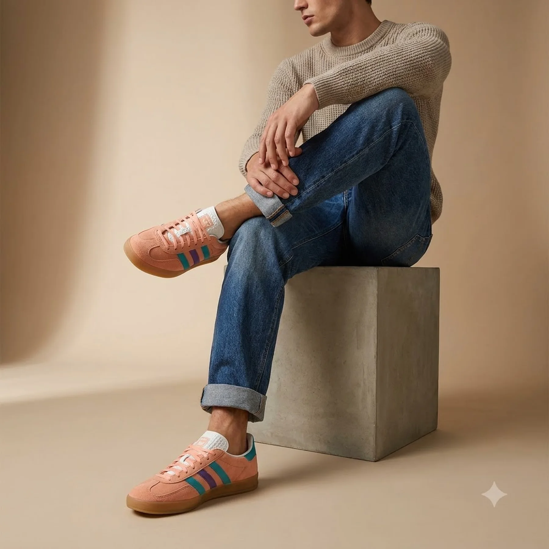 Кросівки чоловічі Adidas Gazelle Indoor Peach (IG1636)