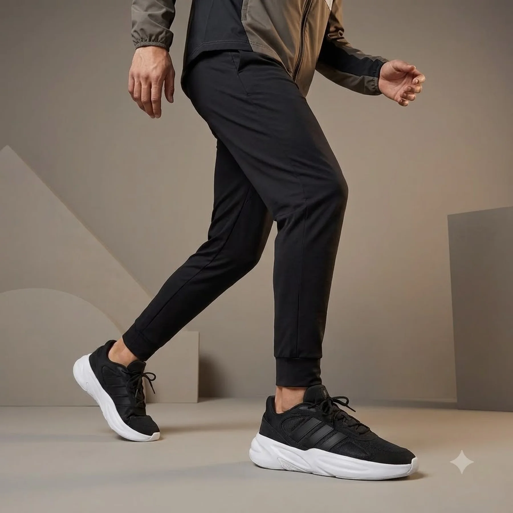 Кросівки чоловічі Adidas Ozelle Cloudfoam Lifestyle Gx6763 Adidas 10 (44,5) Чорний (GX6763)