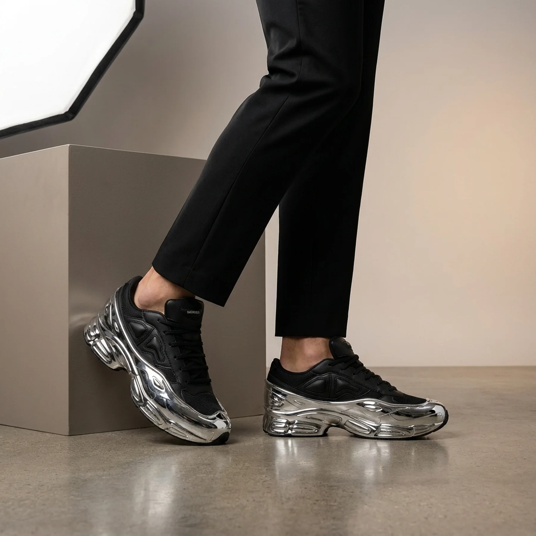 Кросівки чоловічі Adidas Raf Simons x Ozweego 'Mirrored - Black'