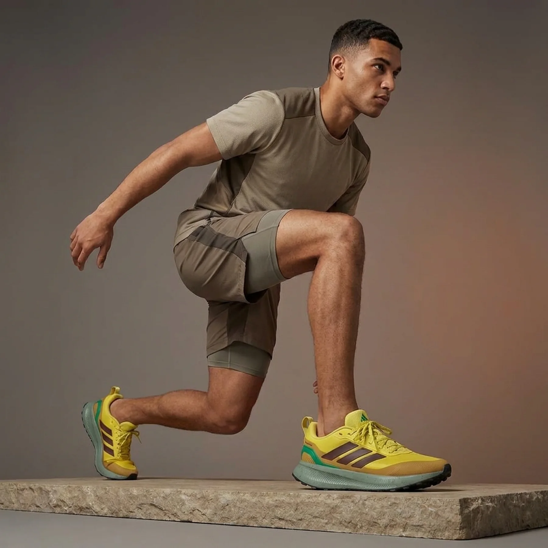 Кросівки чоловічі Adidas Runfalcon 5 Tr Yellow (JH8782)