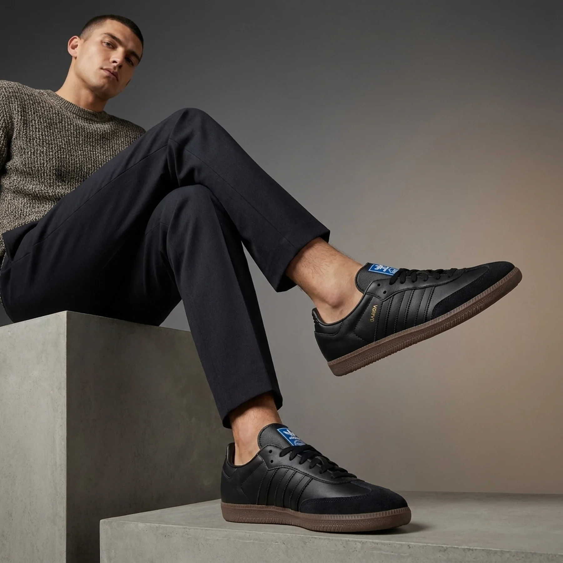 Кросівки чоловічі Adidas Samba Og Core Black Gum (IE3438)