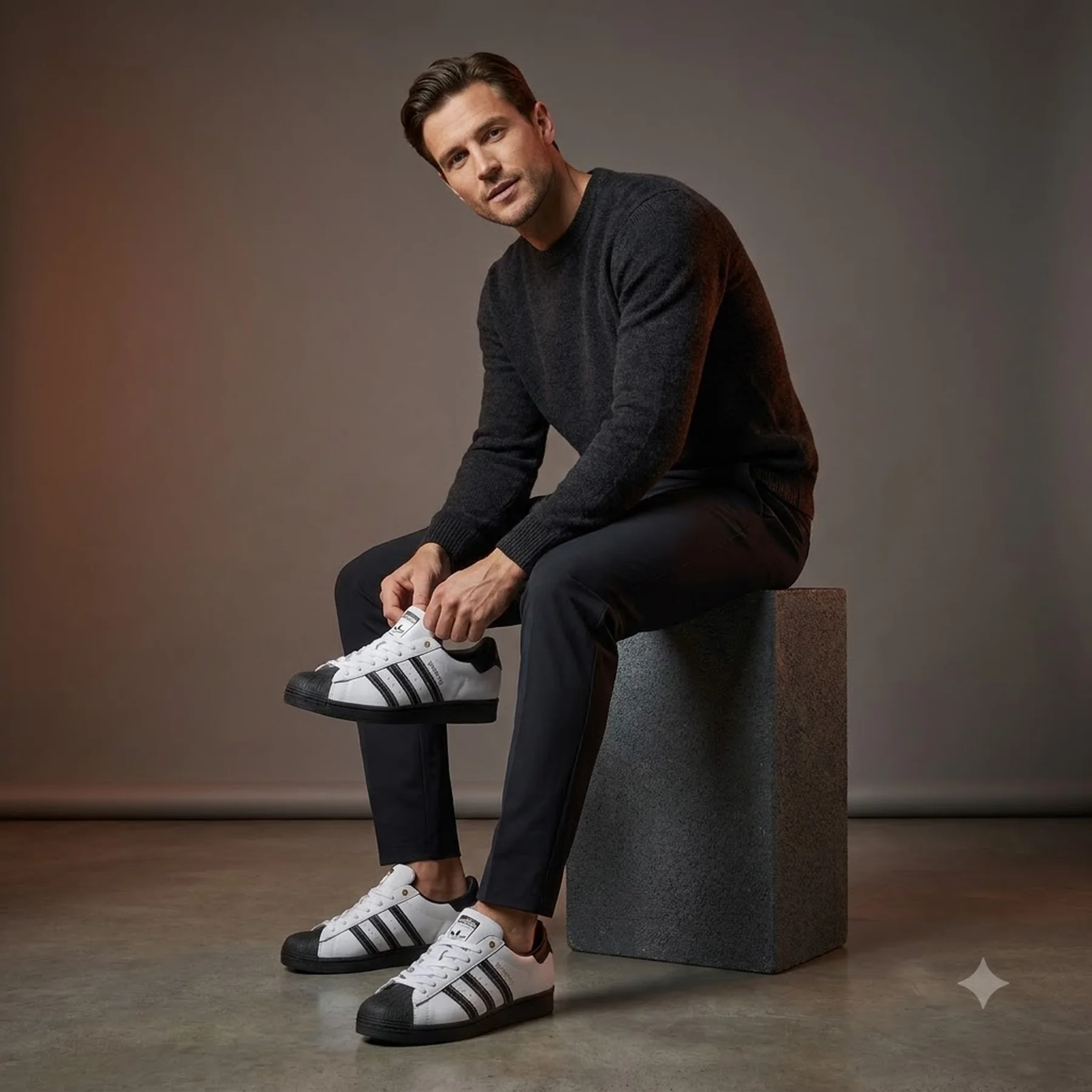 Кросівки чоловічі Adidas Superstar Gore-Tex White & Black (IF6162)