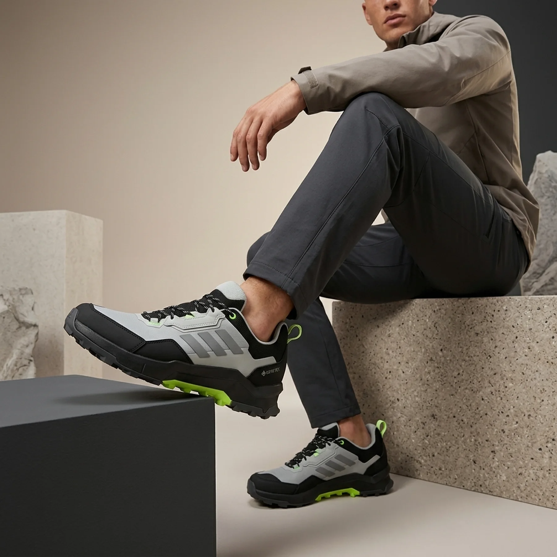 Кросівки чоловічі Adidas Terrex Ax4 Gore-Tex Hiking Shoes Black/Grey (IF4866)