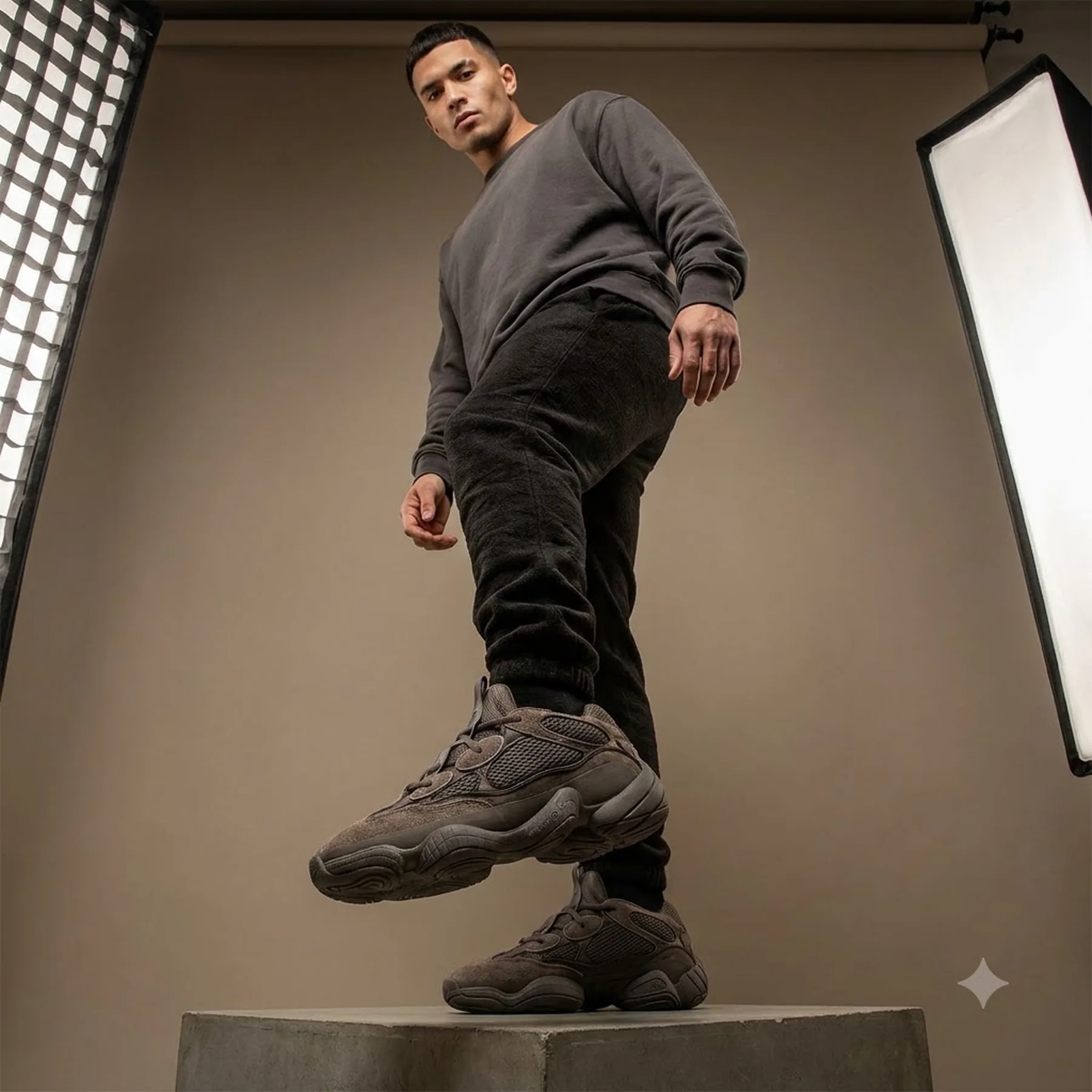 Кросівки чоловічі Adidas Yeezy 500 Clay Brown (GX3606)