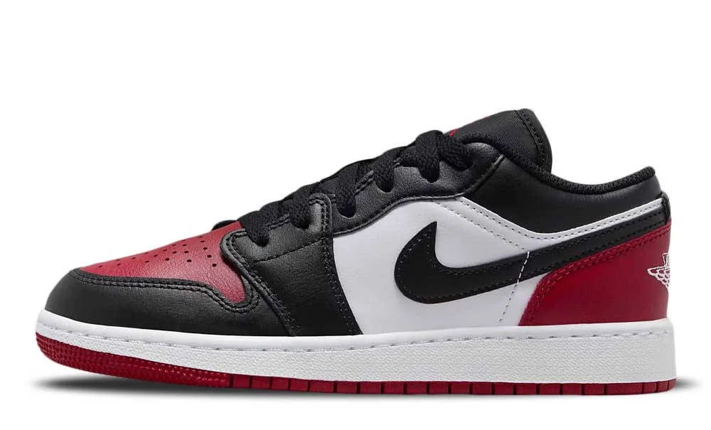 Кросівки чоловічі Air Jordan 1 Low GS 'Bred Toe 2.0'