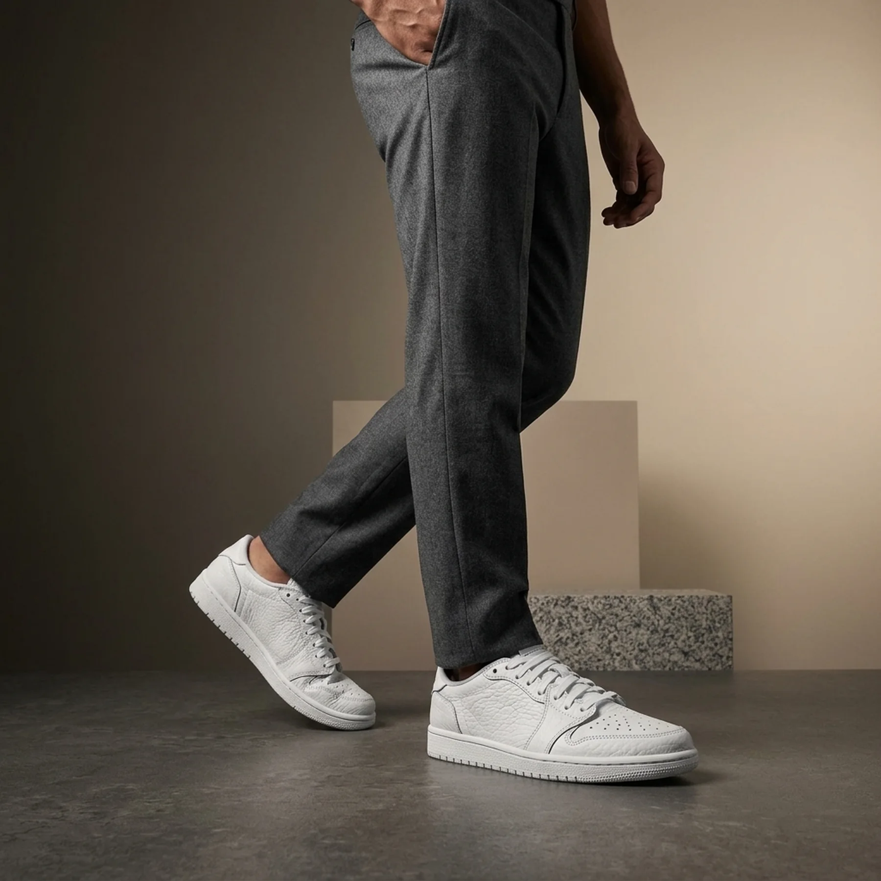 Кросівки чоловічі Air Jordan 1 Low NS White