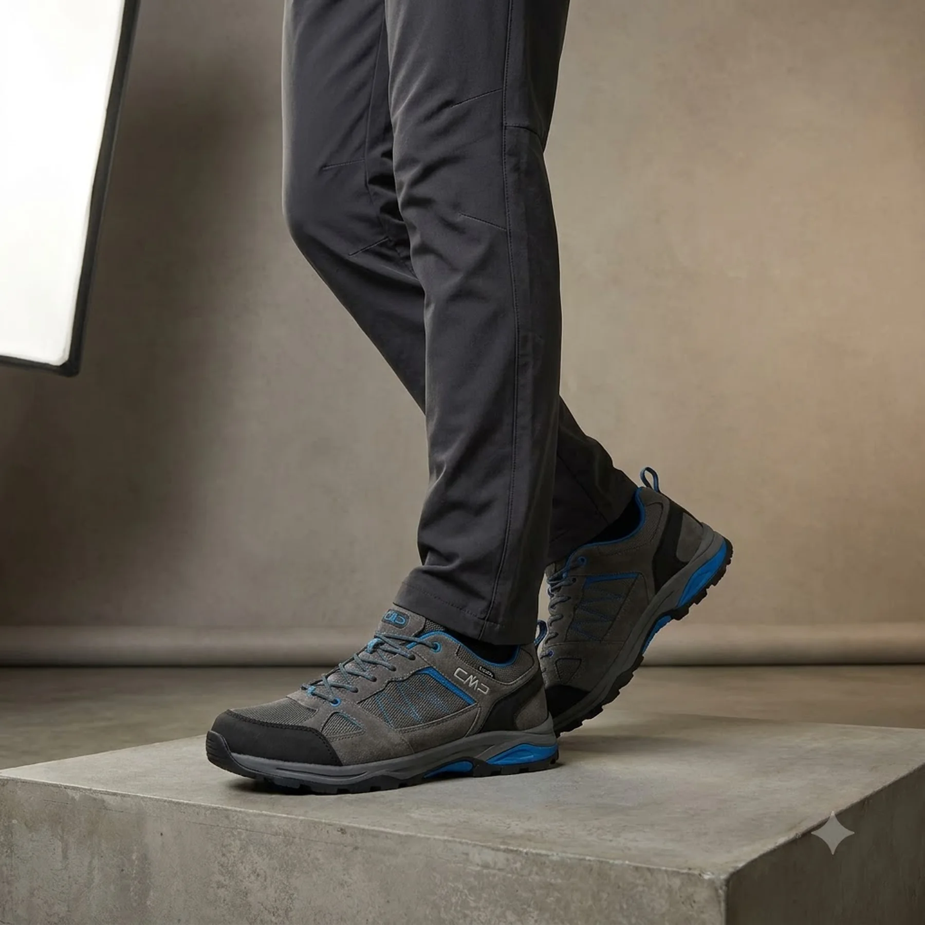 Кросівки чоловічі Cmp Melnick Low Trekking Shoes Wp Grey (3Q19657-41UR)
