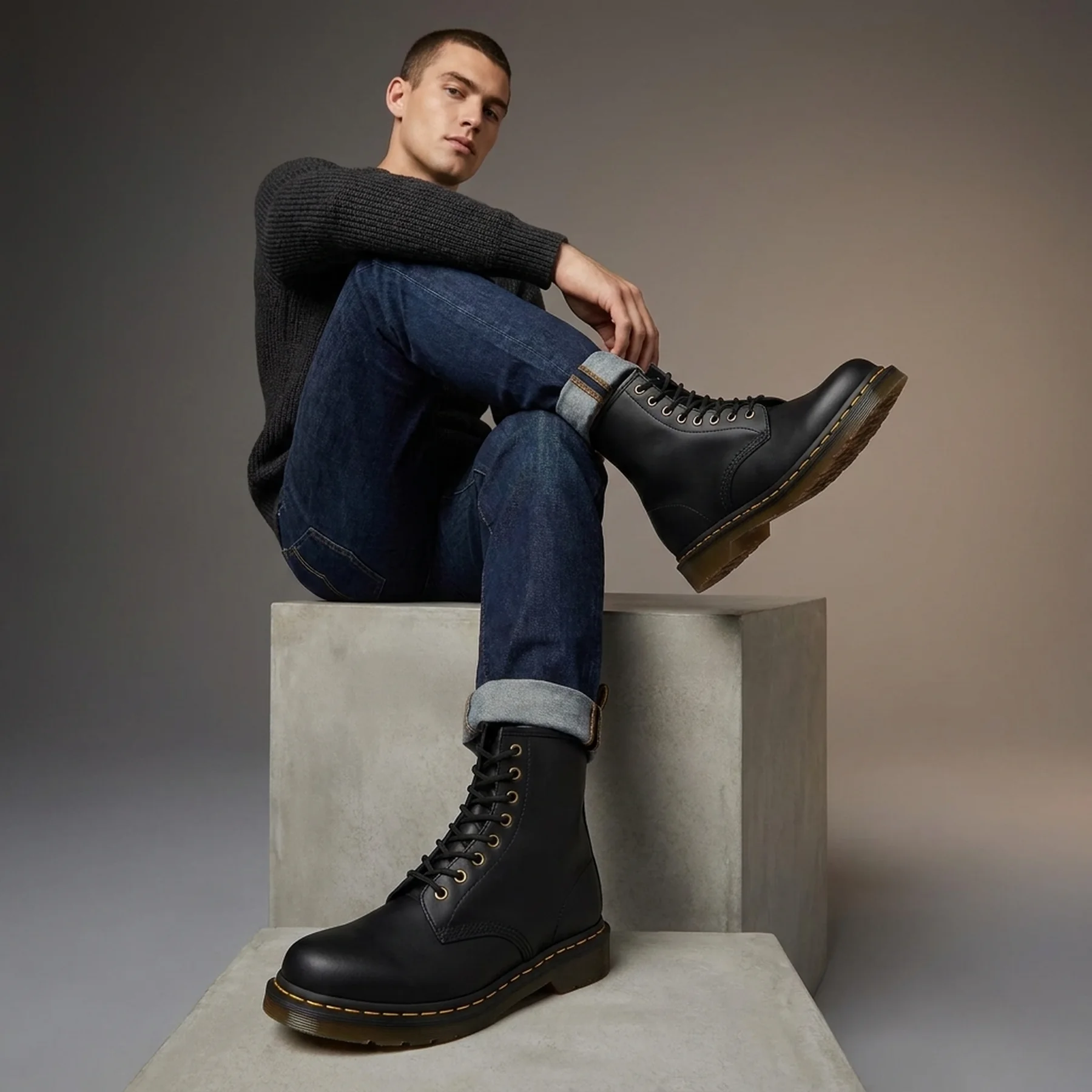 Кросівки чоловічі Dr. Martens Vegan 1460 Felix Rub Off (14045001)