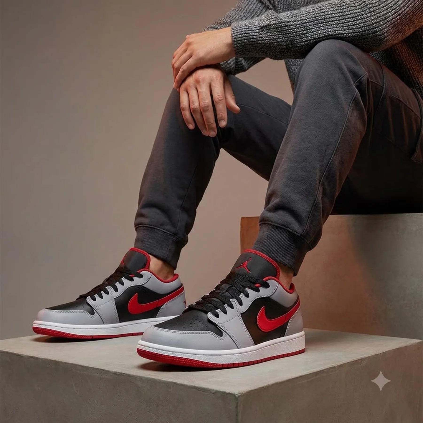 Кросівки чоловічі Jordan 1 'Cement Grey' Sneakers (553560-060)