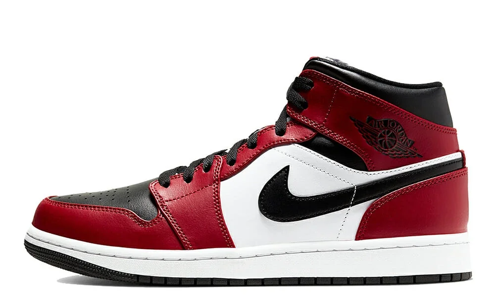 Кросівки чоловічі Jordan 1 Mid Red/White (554724-069)