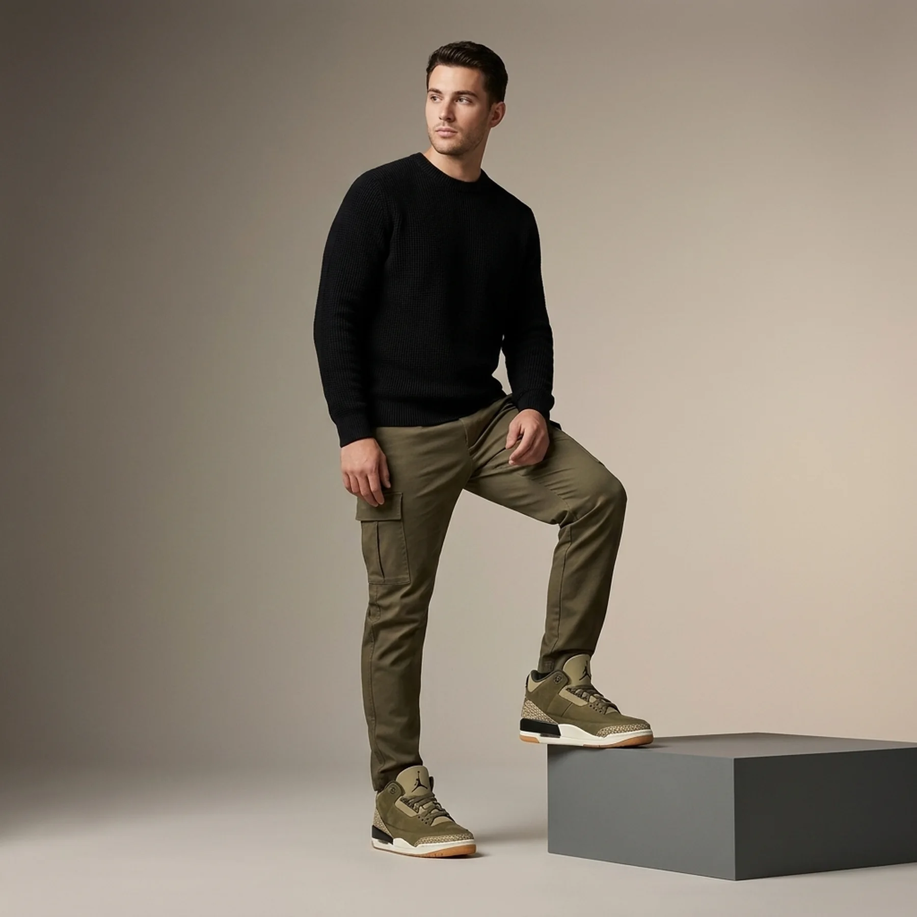 Кросівки чоловічі Jordan 3 Retro Olive (DN3707-202)