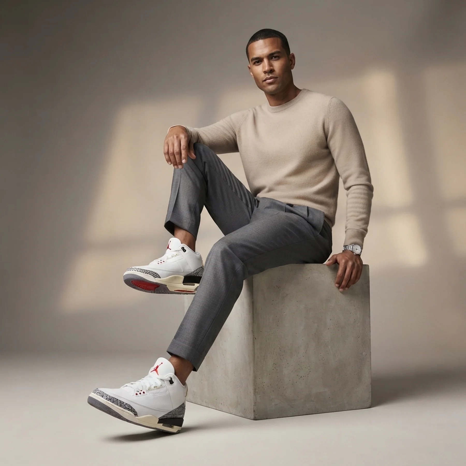 Кросівки чоловічі Jordan 3 'White Cement Re-Imagined' (DN3707-100)