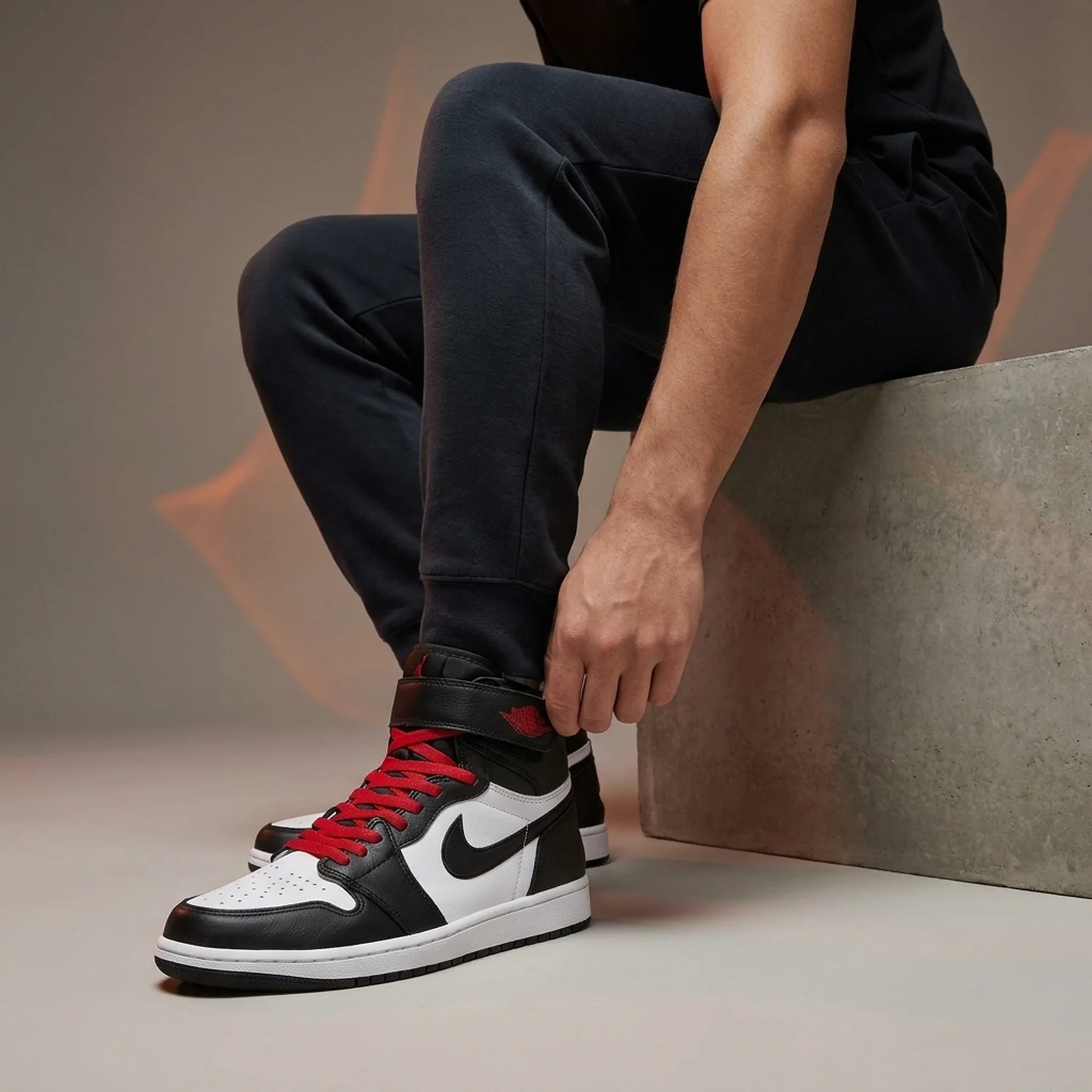 Кросівки чоловічі Jordan Air 1 Hi Flyease Black/White (CQ3835-106)