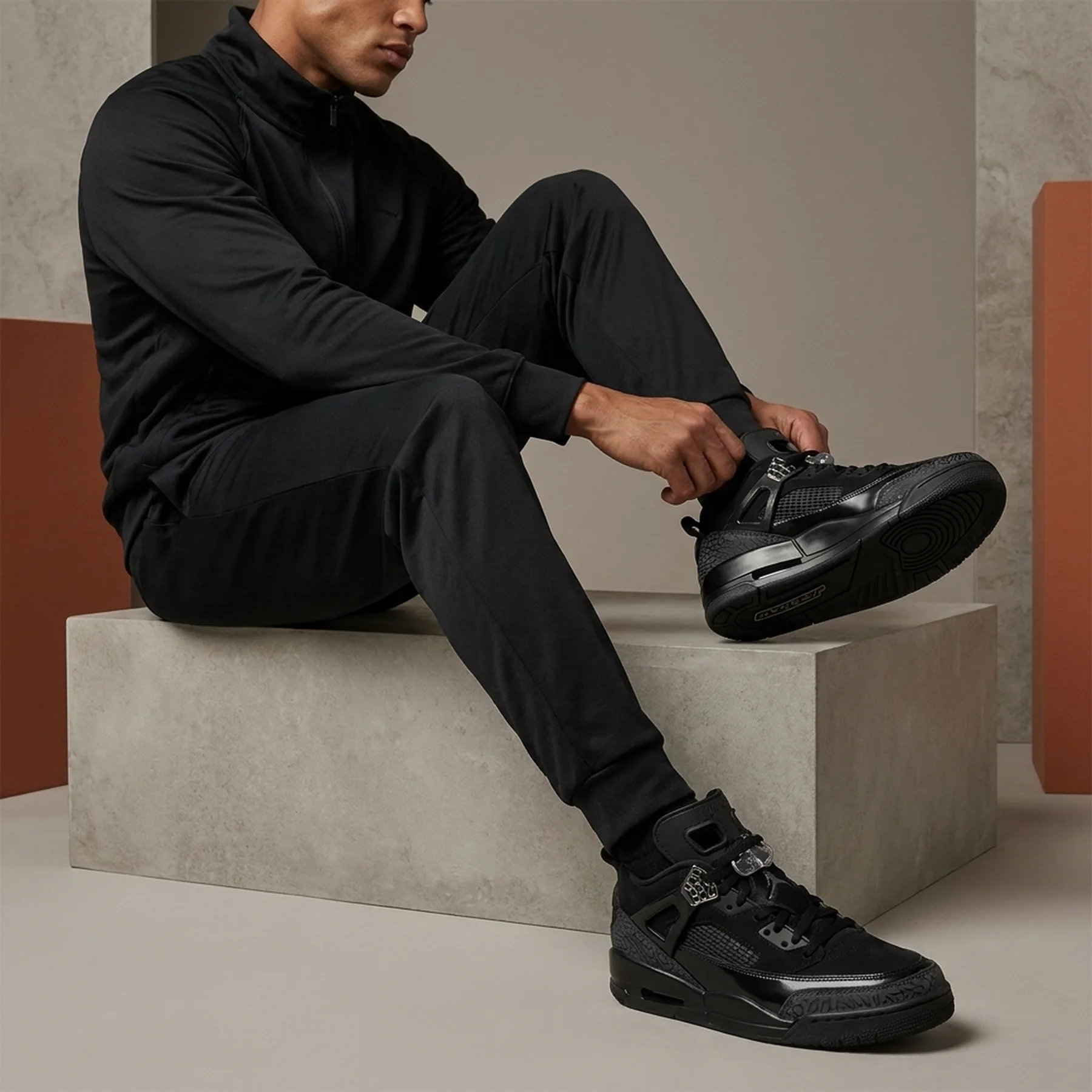 Кросівки чоловічі Jordan Spizike Low “Black Cat” Releases Fall (FQ1759-001)