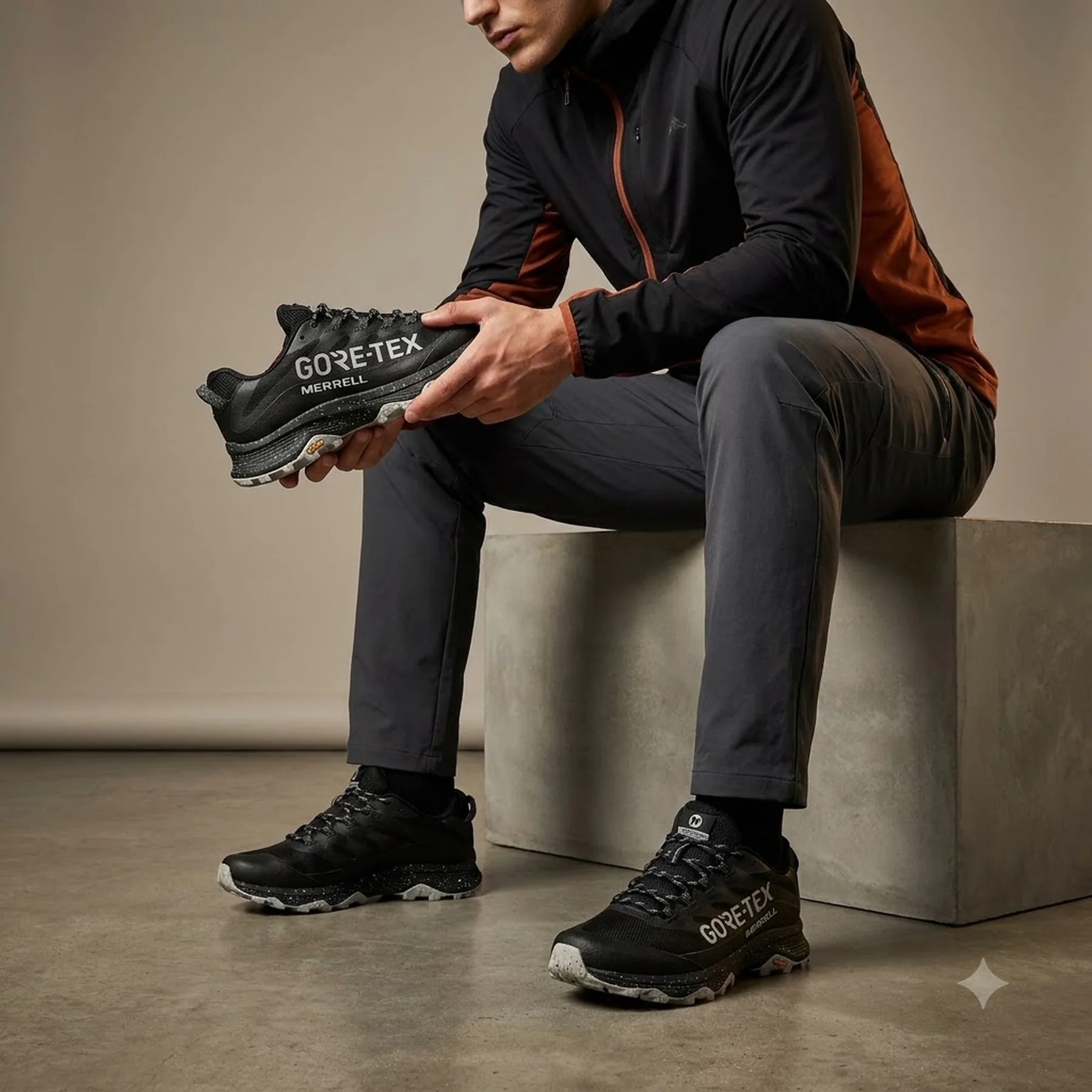 Кросівки чоловічі Merrell 1Trl Moab Speed Gore-Tex® Se Black (J036389)