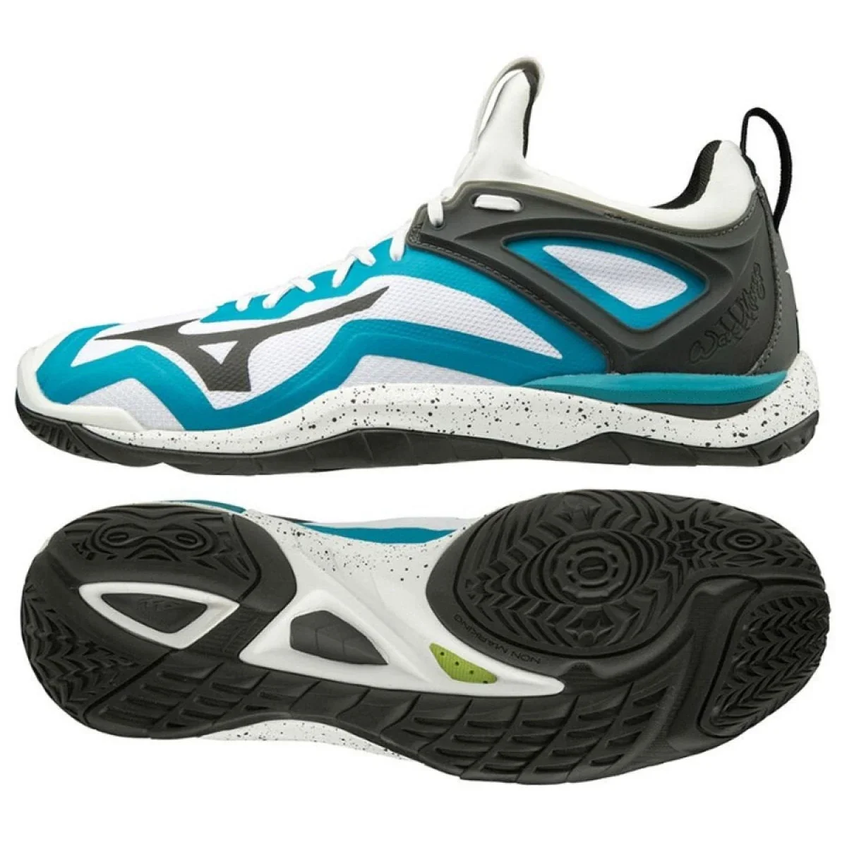 Кросівки чоловічі Mizuno Кросівки Чол. Wave Mirage 3 - Wht/Blk/Enamelblu (40.5) Uk7 (X1GA1950-85)