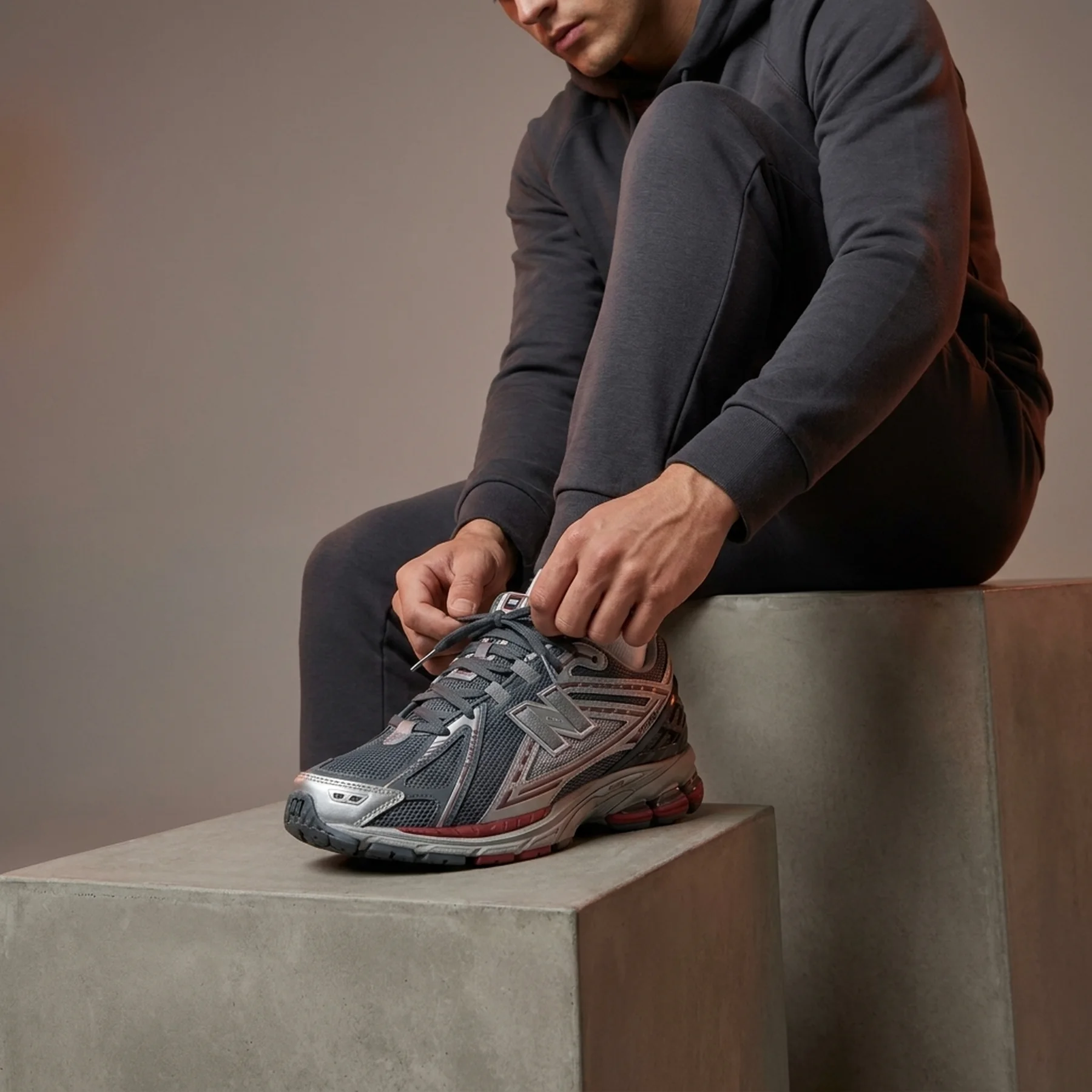Кросівки чоловічі New Balance 1906A 'Slate Grey Raincloud Drift Red'