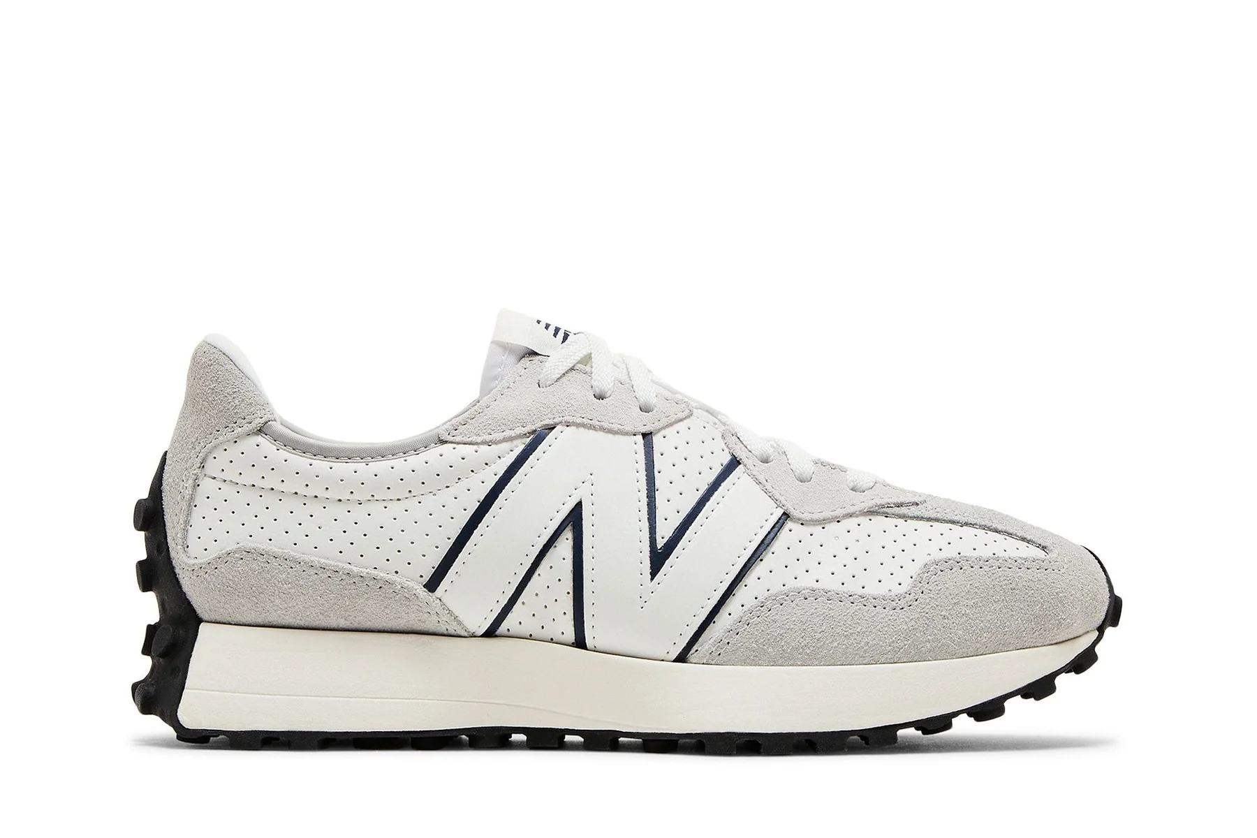 Кросівки чоловічі New Balance 327 Leather White & Grey (MS327NH)