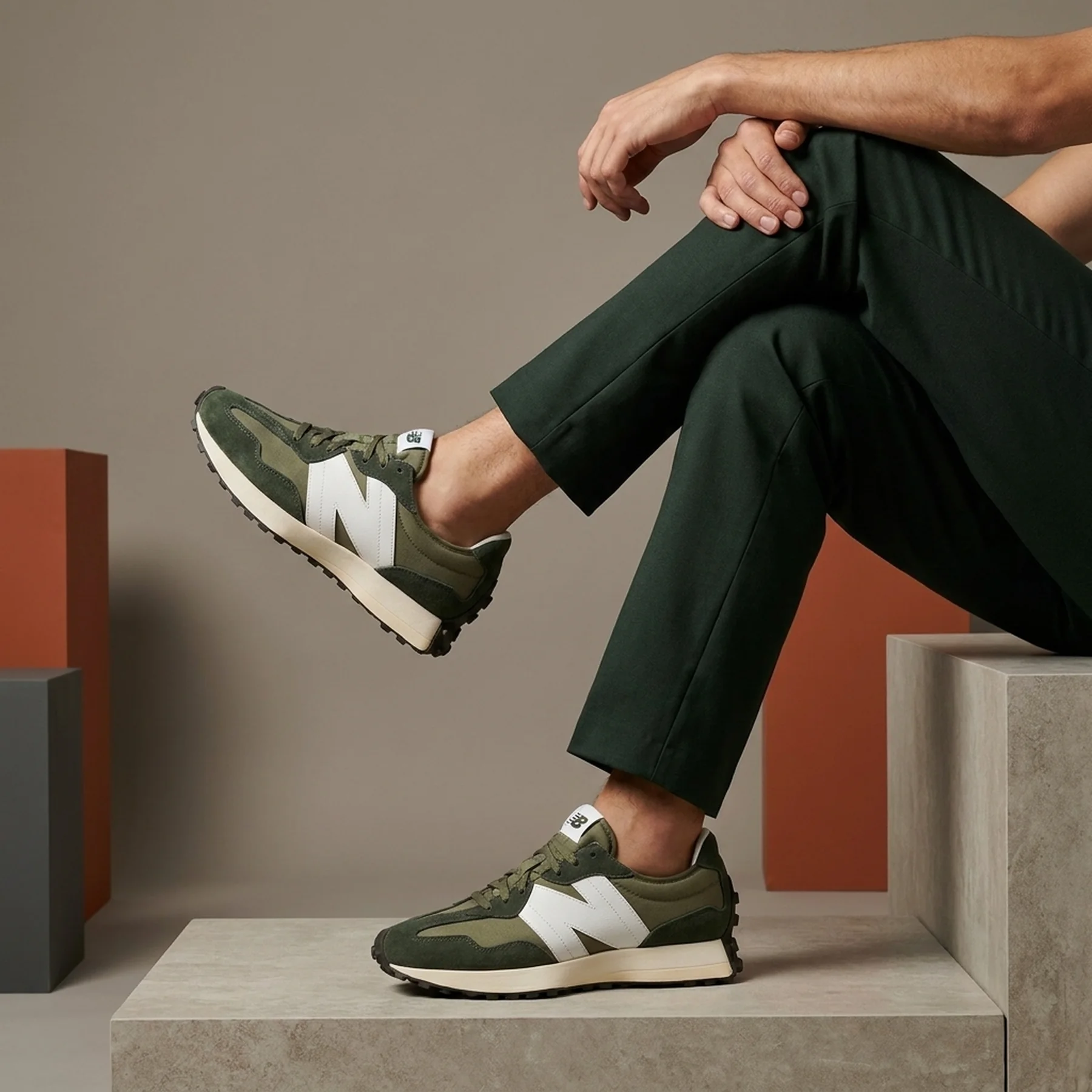 Кросівки чоловічі New Balance 327 "Military Green" (MS327DC)