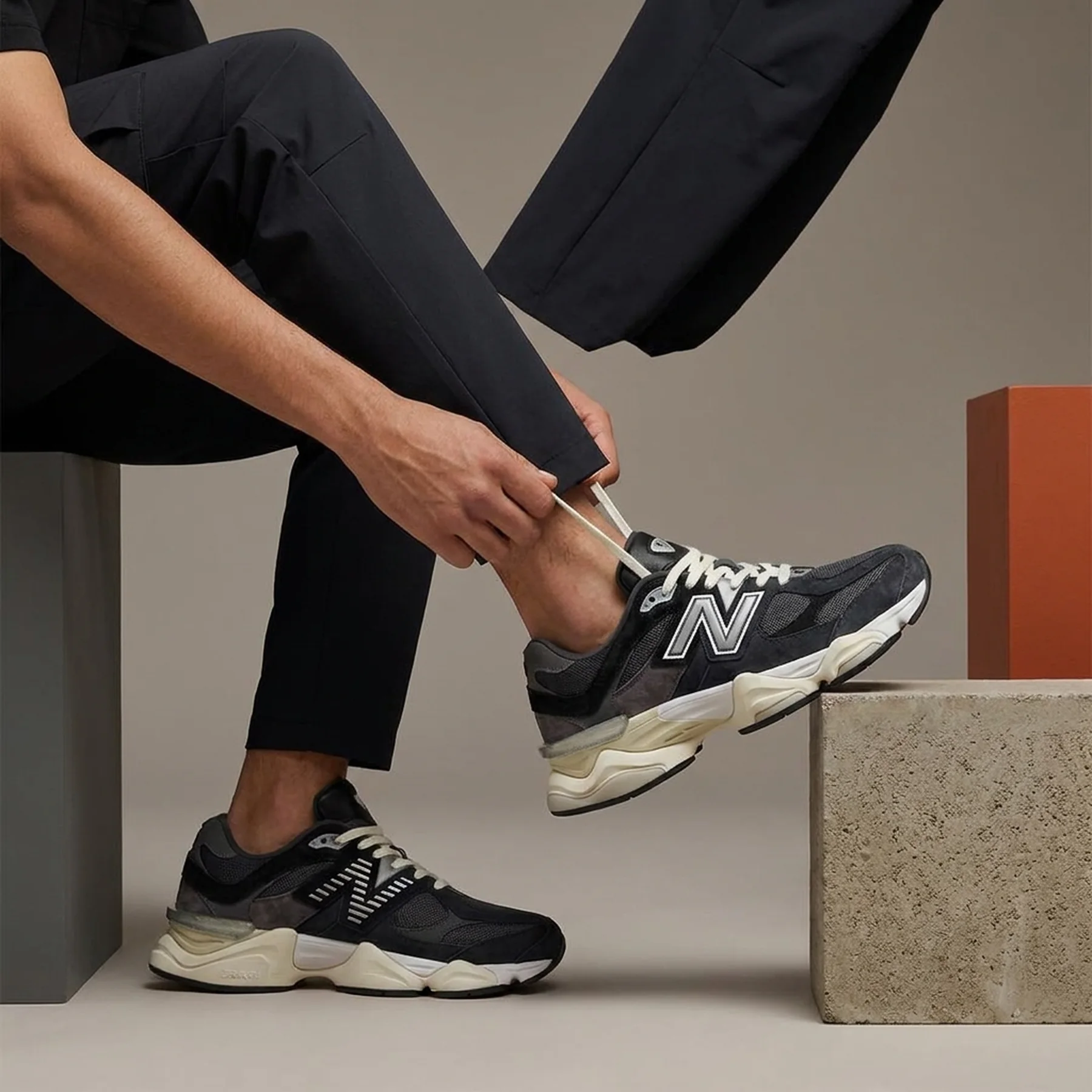 Кросівки чоловічі New Balance 9060 'Black Phantom Magnet'