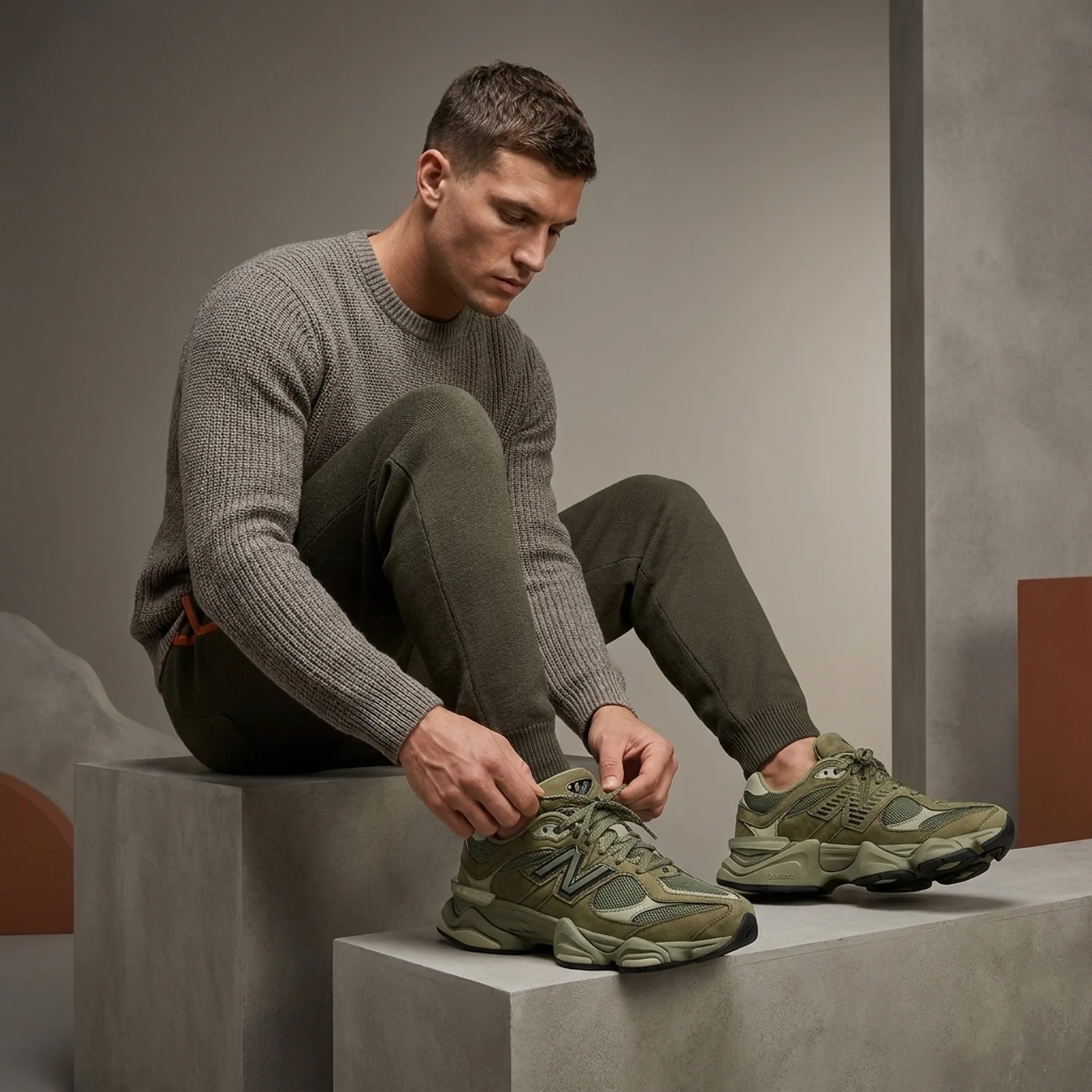 Кросівки чоловічі New Balance 9060 'Dark Olivine'