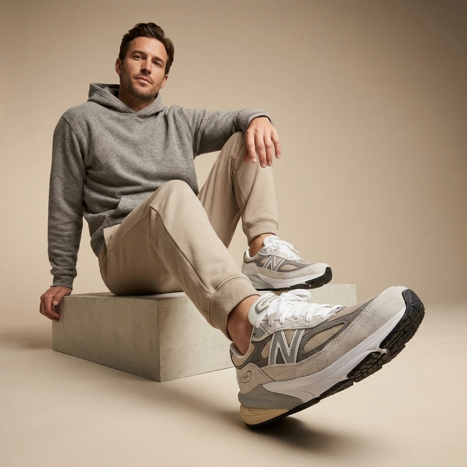 Кросівки чоловічі New Balance Made In Usa Beige (U990NC6)