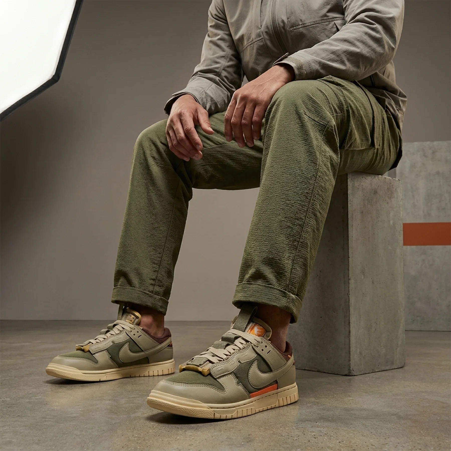 Кросівки чоловічі Nike Air Dunk Jumbo Olive (DV0821-200)