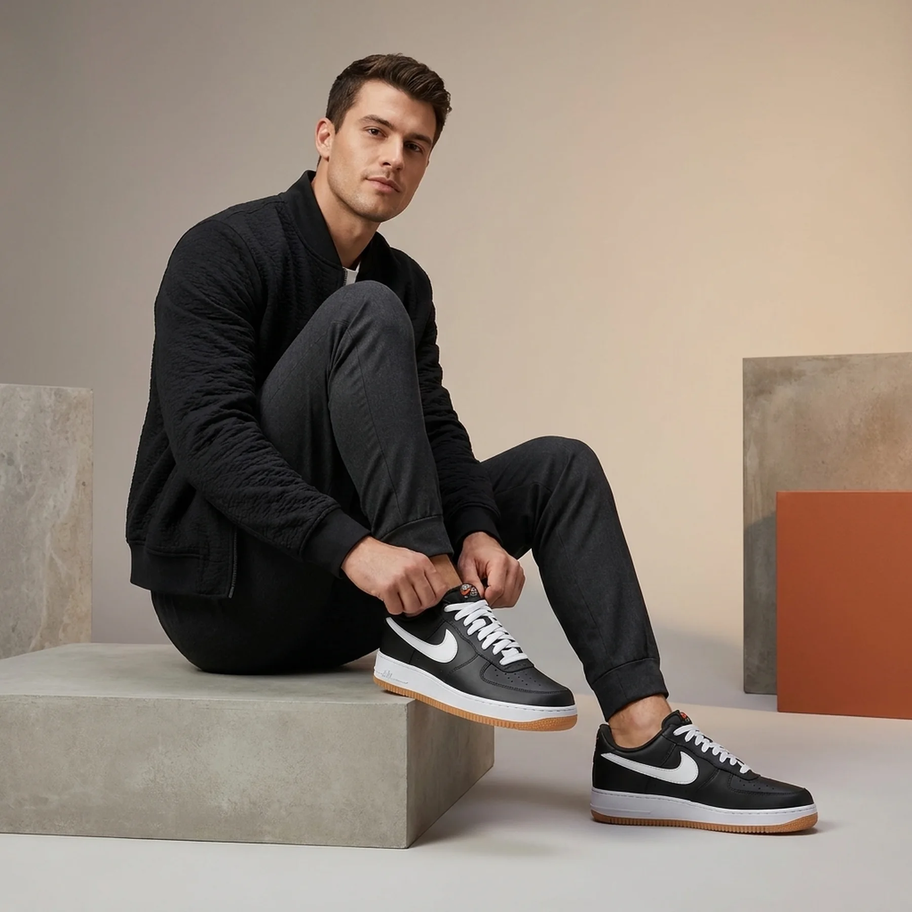 Кросівки чоловічі Nike Air Force 1 07 Lv8 Black (II7630-001)