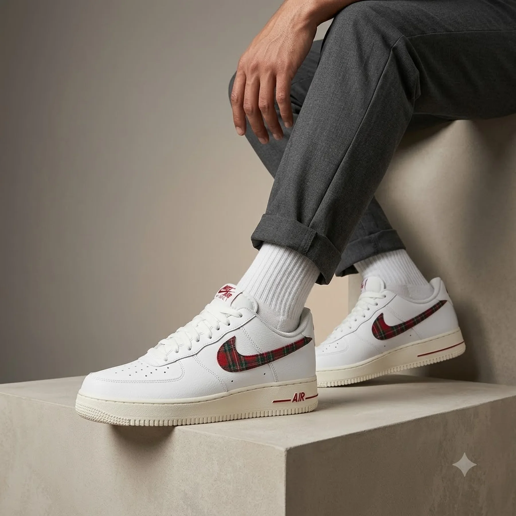 Кросівки чоловічі Nike Air Force 1 Low '07 Lv8 Tartan Plaid (DV0789-100)