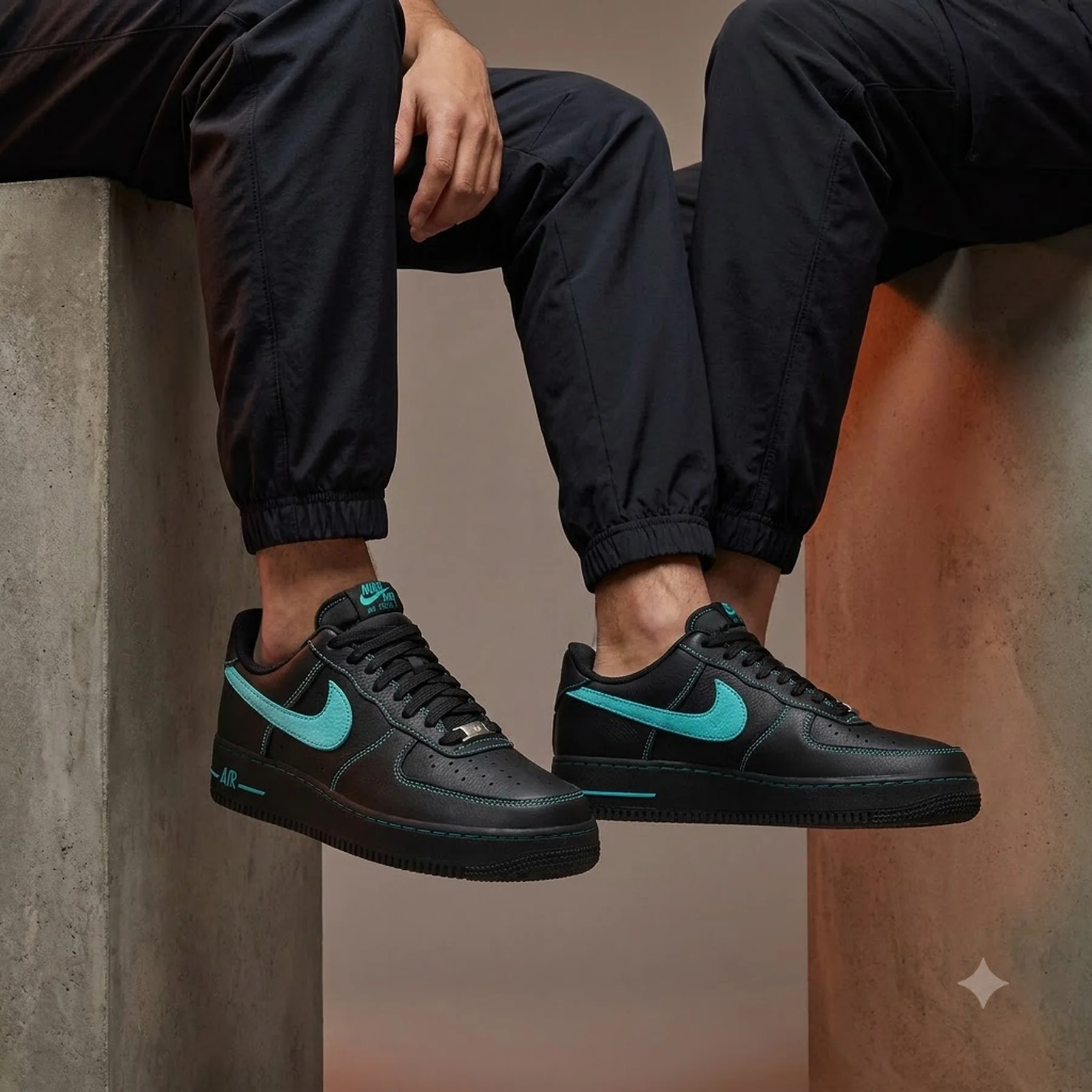Кросівки чоловічі Nike Air Force 1 Low Black (HQ2037-002)