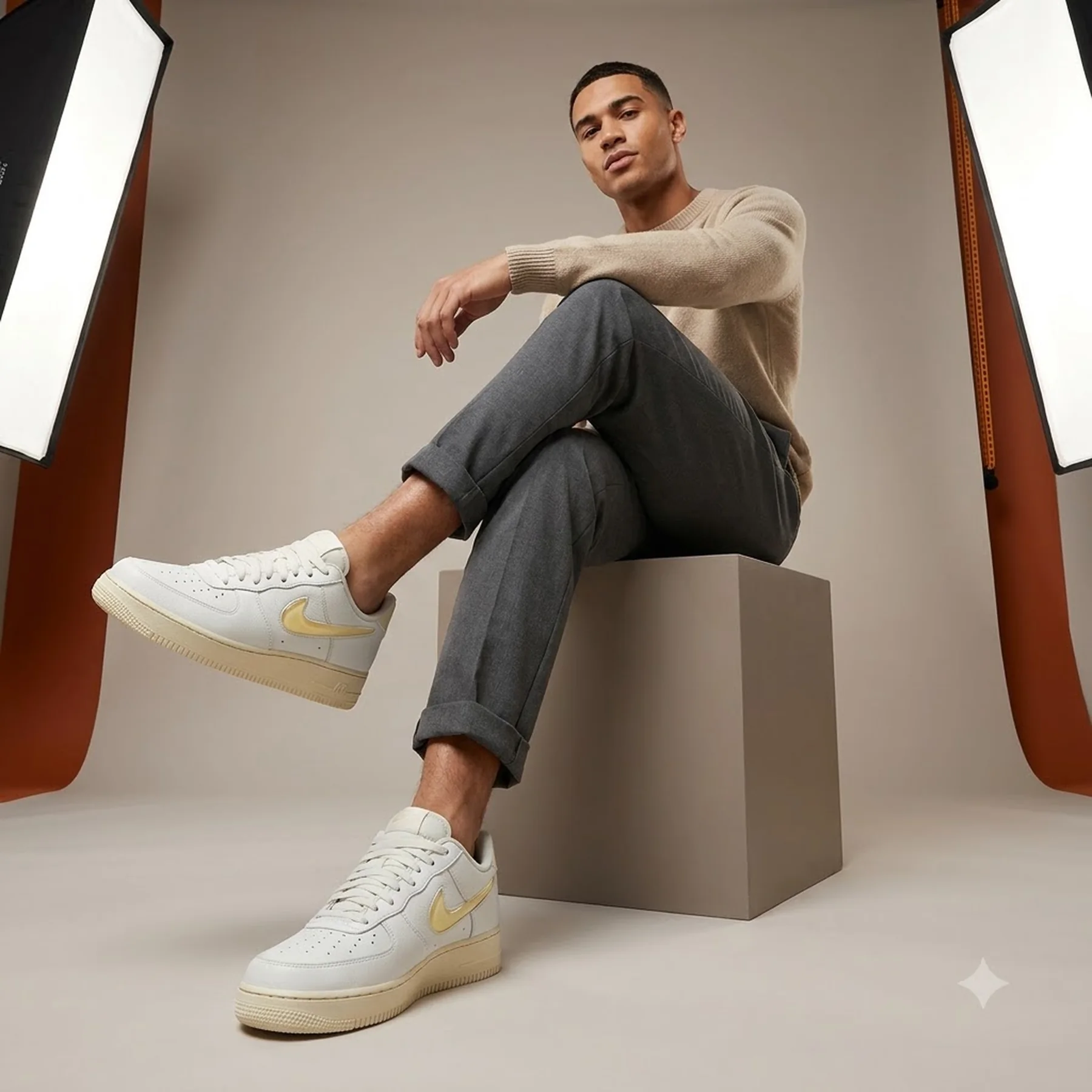 Кросівки чоловічі Nike Air Force 1 Low Jewel "Light Bone / Pale Vanilla” (DC8894-001)
