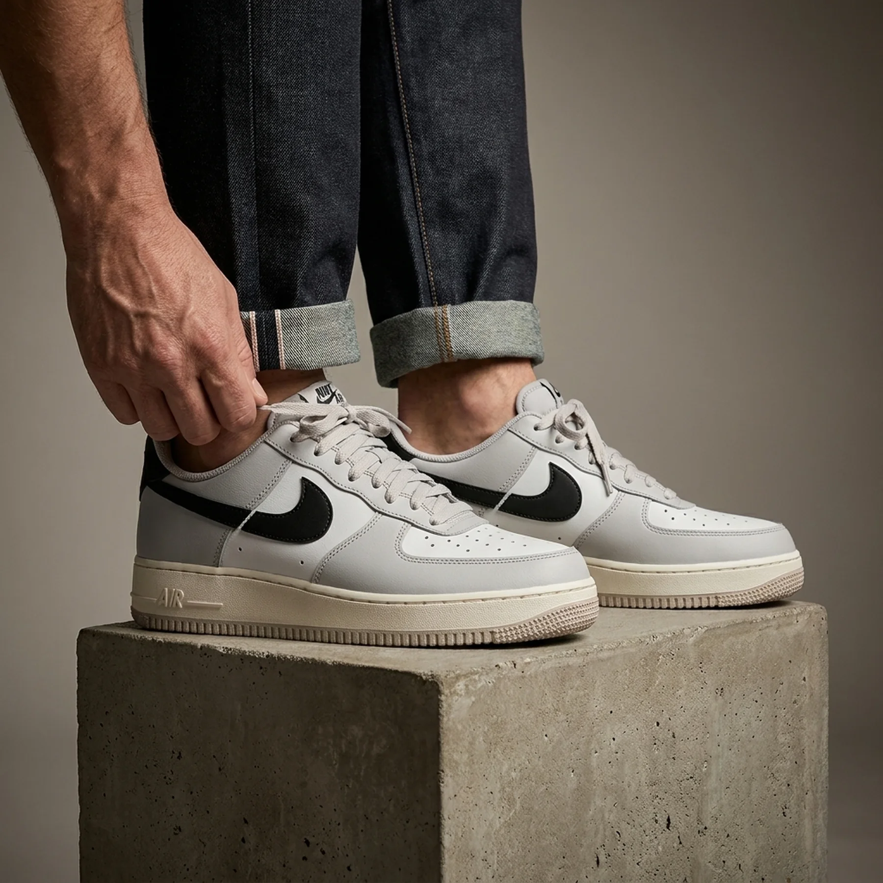 Кросівки чоловічі Nike Air Force 1 LV8 2 'Split – Light Silver'