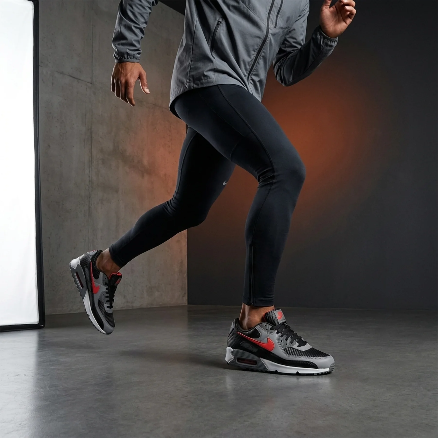 Кросівки чоловічі Nike Air Max 90 Prm Black/Grey (HM9432-001)