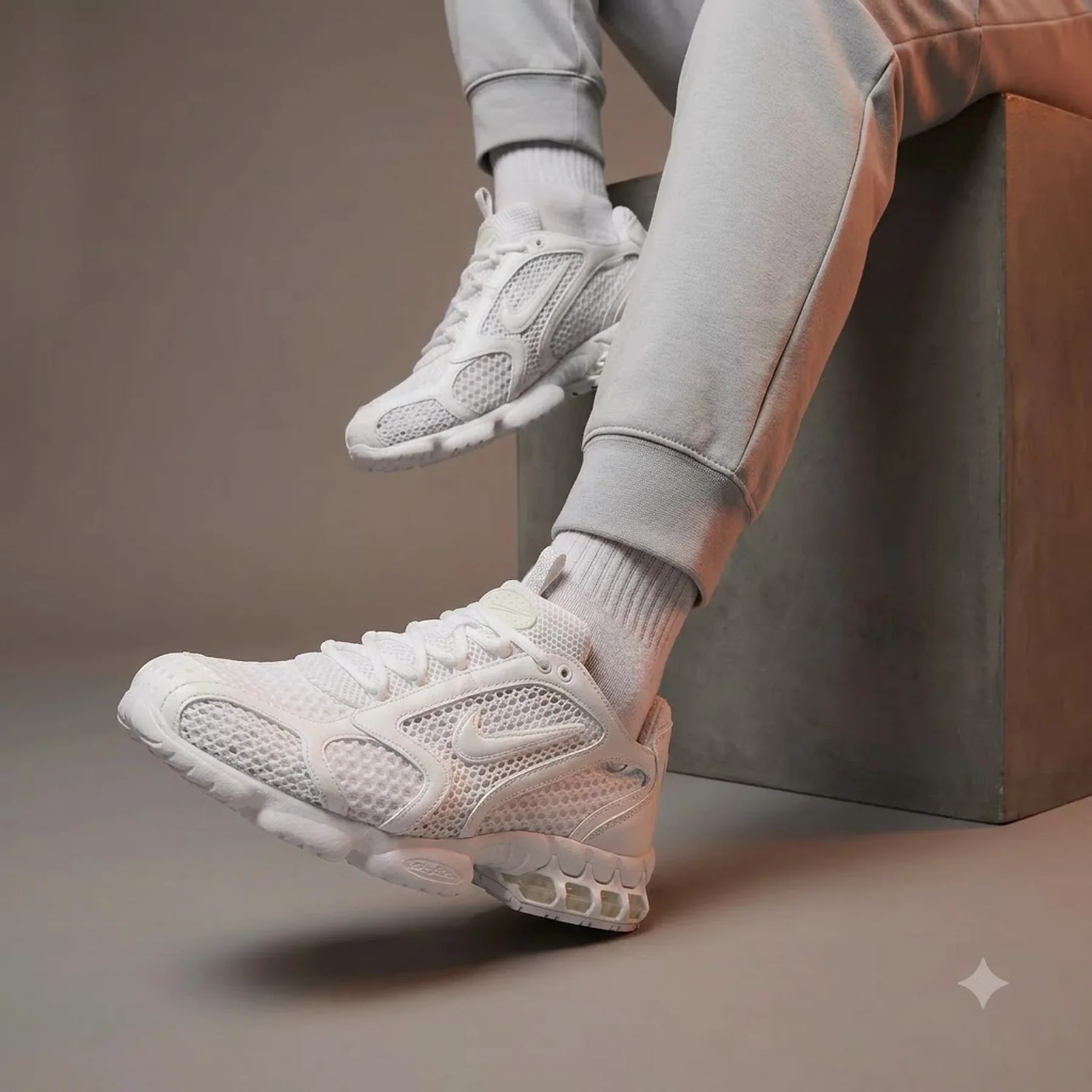 Кросівки чоловічі Nike Air Zoom Spiridon Cage 2 White (CJ1288-100)