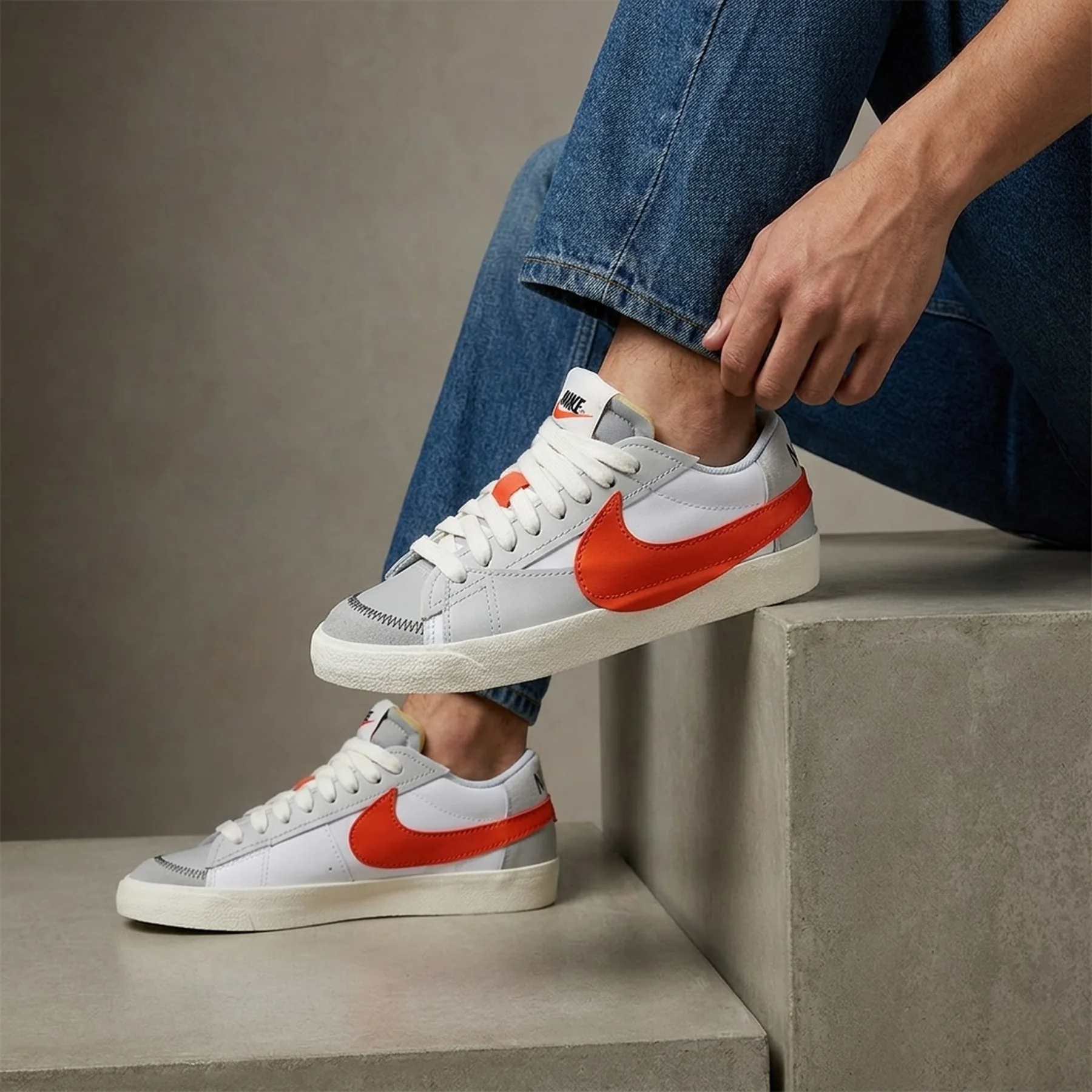 Кросівки чоловічі Nike Blazer Low '77 Jumbo (DQ8769-100)