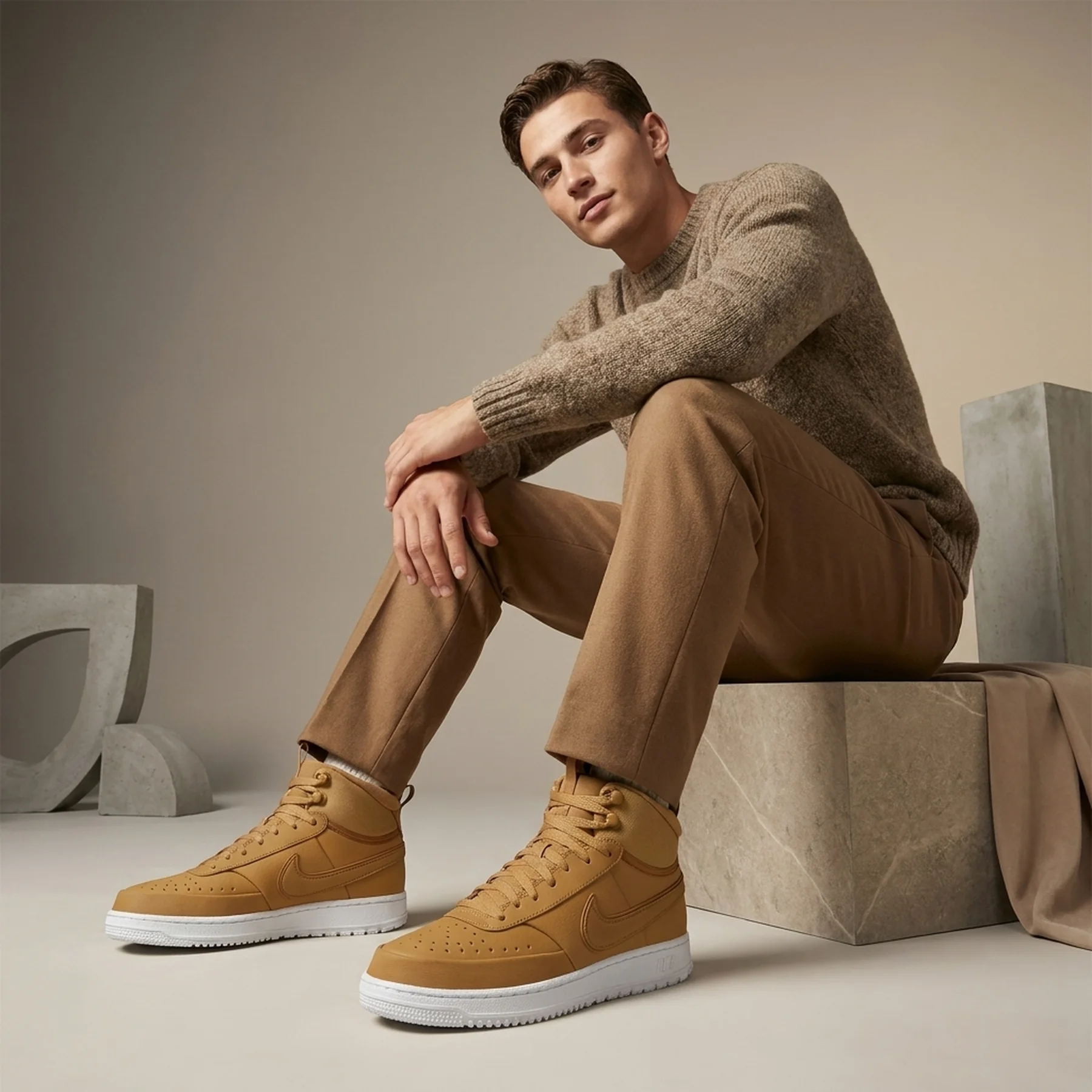 Кросівки чоловічі Nike Court Vision Mid (DR7882-700)