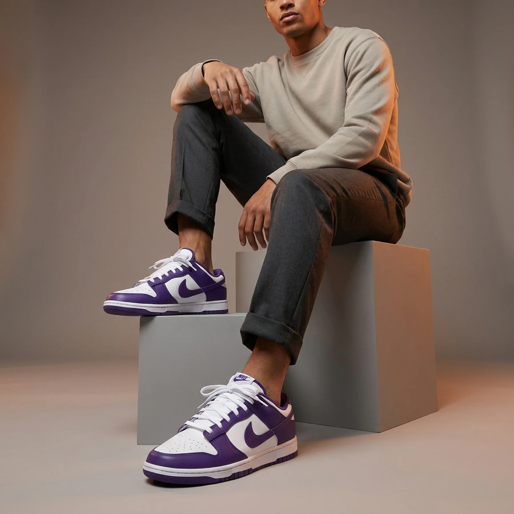 Кросівки чоловічі Nike Dunk Low Championship Court Purple (DD1391-104)