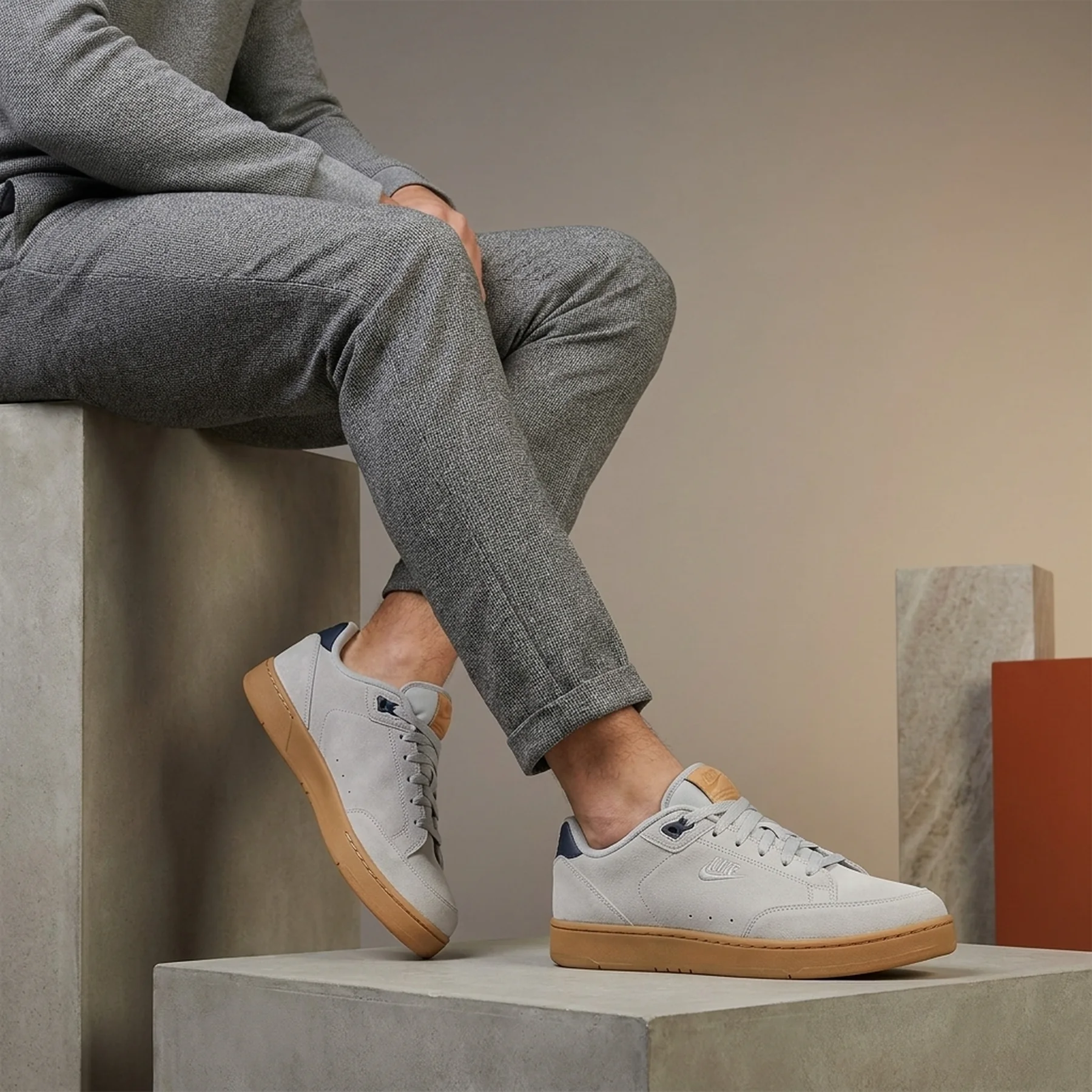 Кросівки чоловічі Nike Grandstand Ii Suede Grey (AA2195-004)