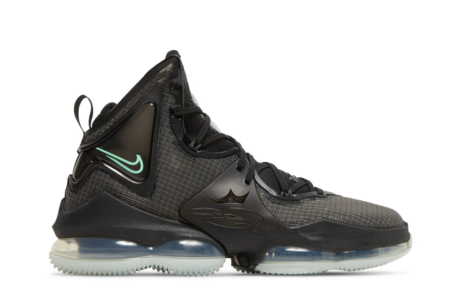 Кросівки чоловічі Nike Lebron Xix Black Green Glow (CZ0203-003)