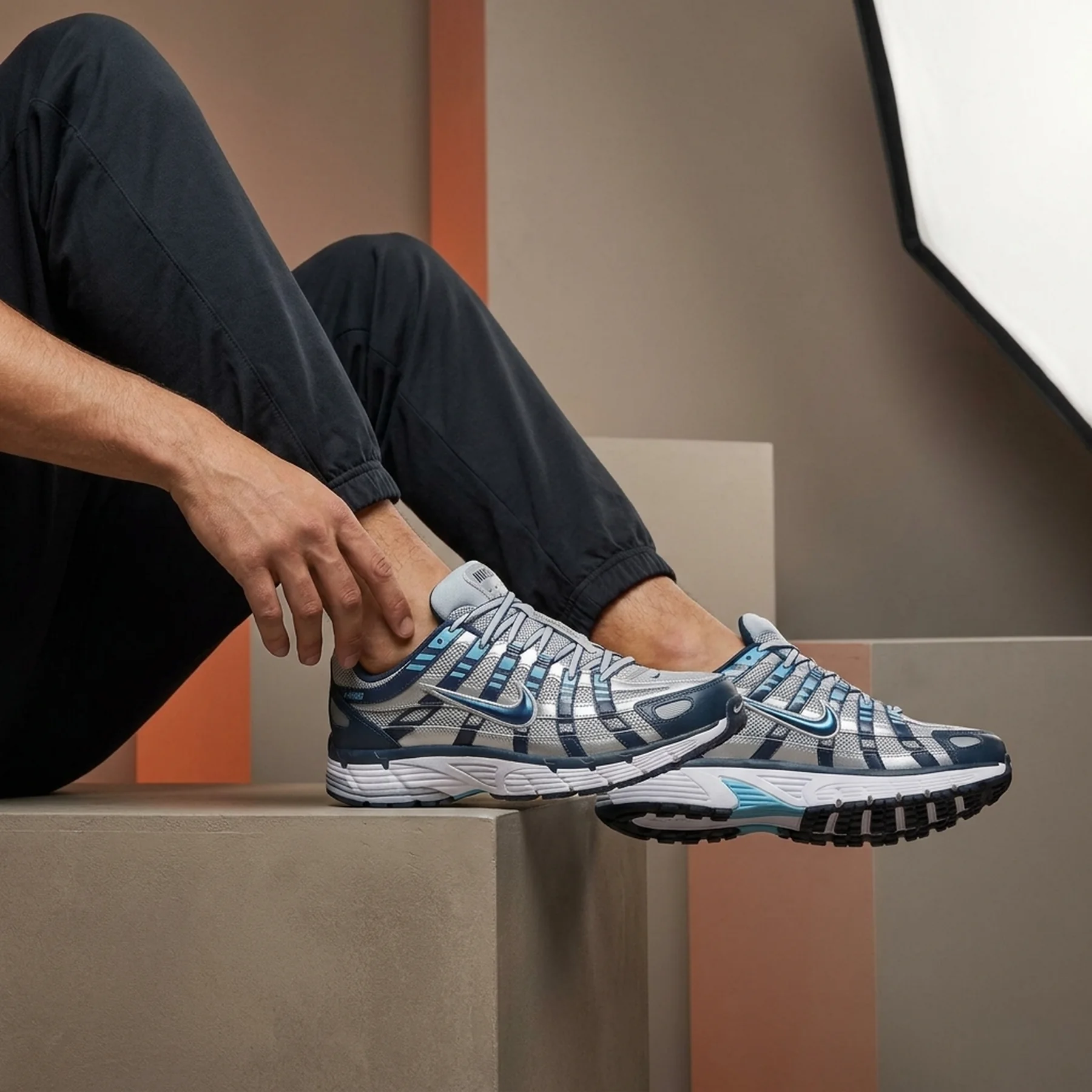Кросівки чоловічі Nike P-6000 'Armory Navy Flat Silver'