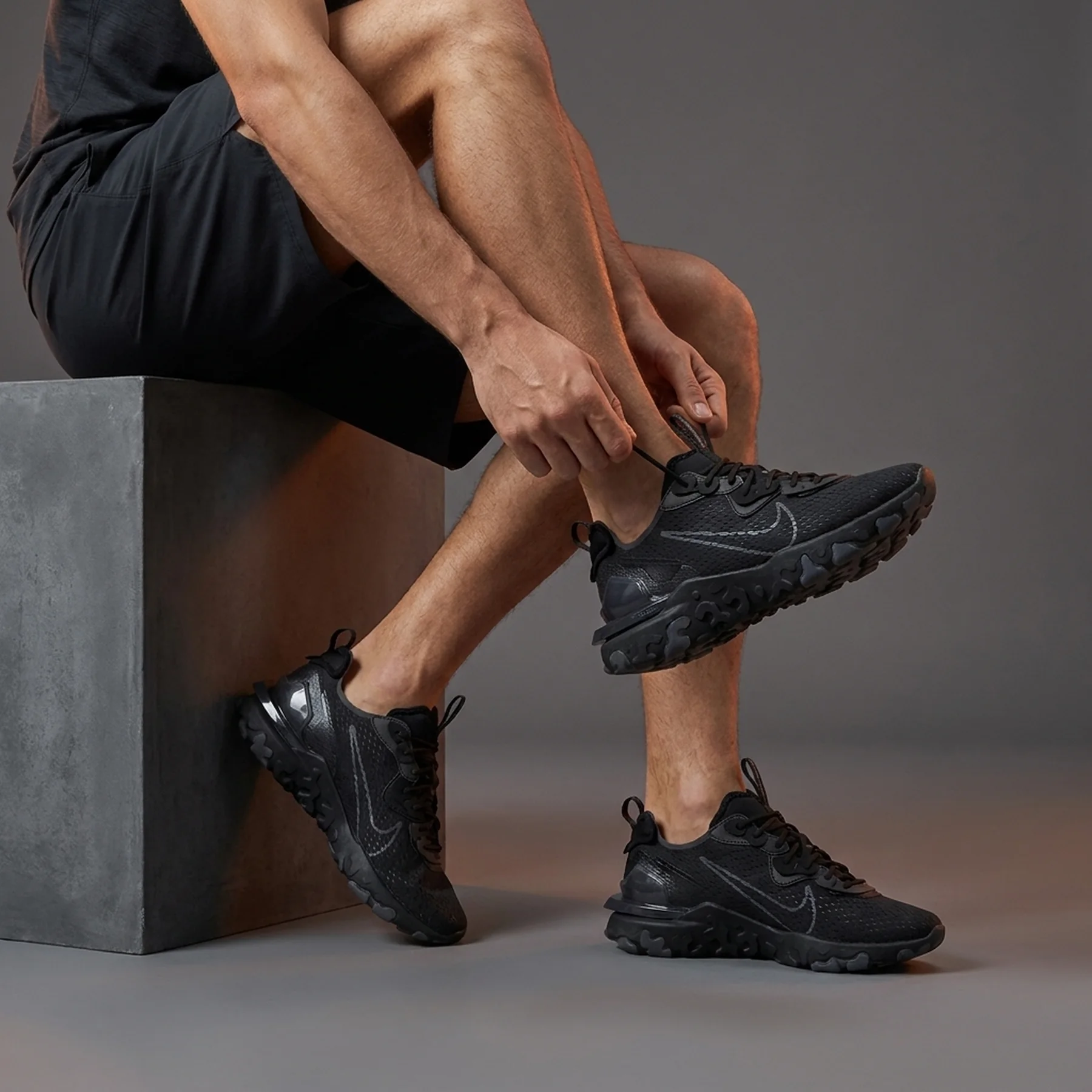 Кросівки чоловічі Nike React Vision Black (CD4373-004)