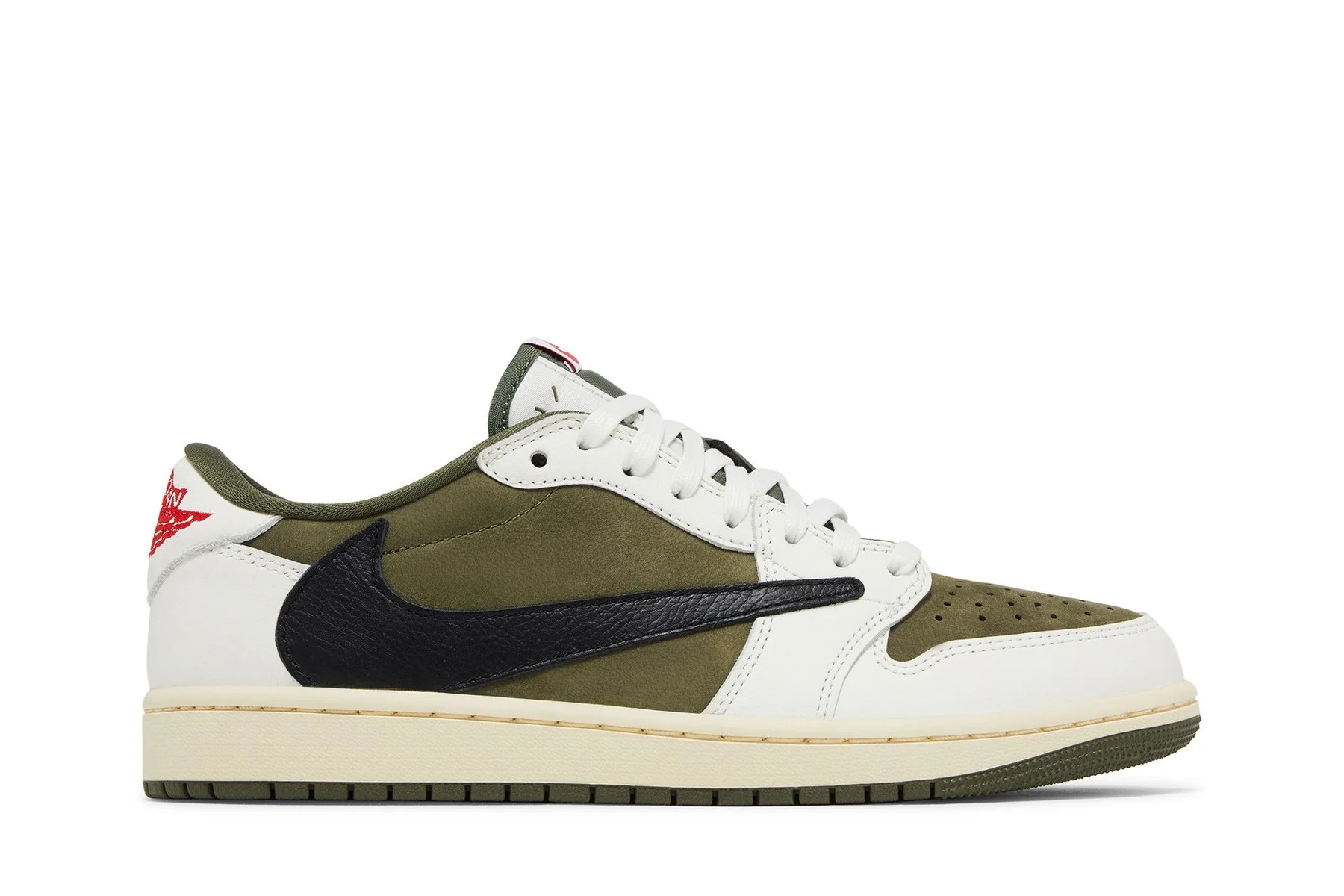 Кросівки чоловічі Nike Travis Scott x Air Jordan 1 Retro Low OG SP 'Reverse Olive / Medium Olive'