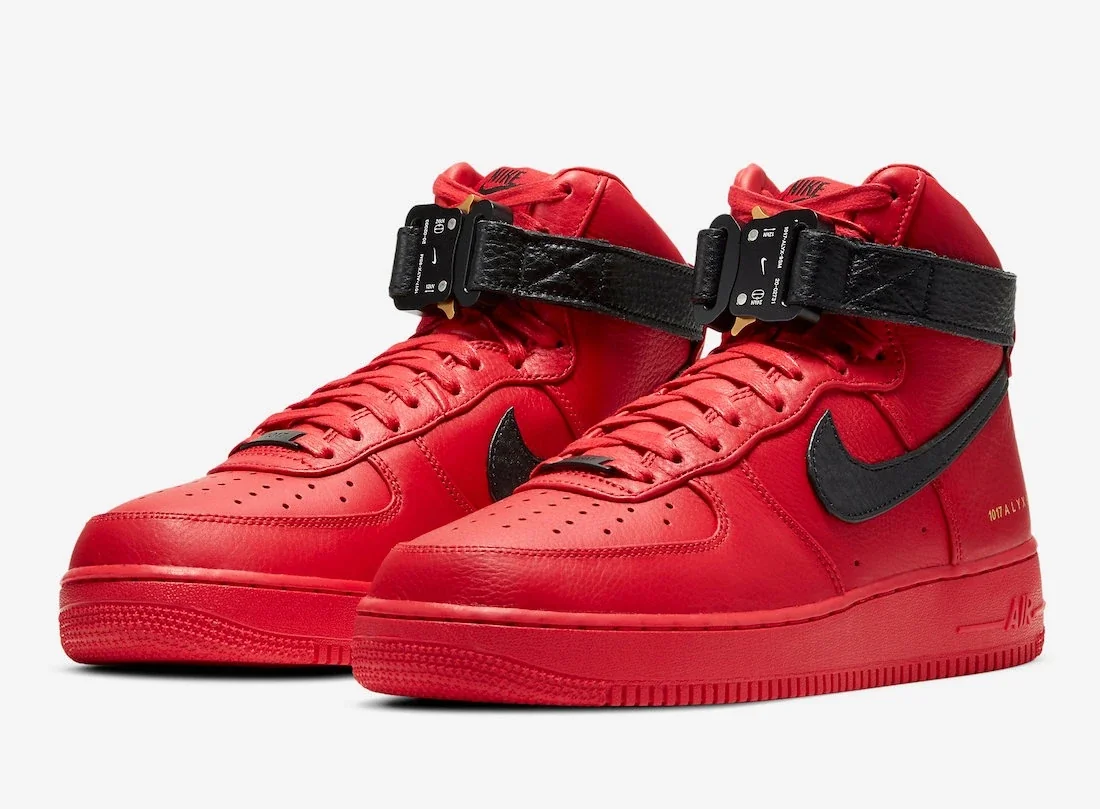 Кросівки чоловічі Nike X Alyx Air Force 1 Red (CQ4018-601)