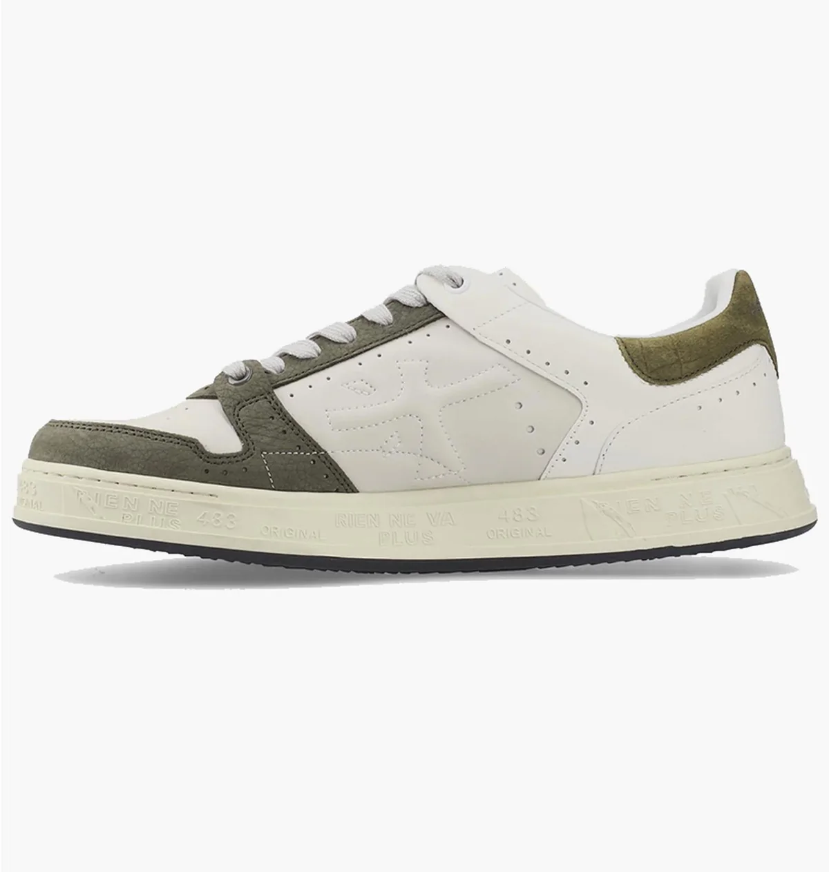 Кросівки чоловічі Premiata Quinn Var.7098 Beige/Olive (QUINN-7637)